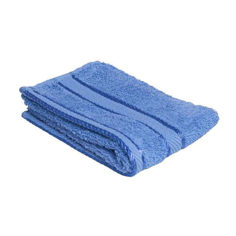 Premium 100% Cotton Blue Bath Towels - Soft & Absorbent Face & Body Towels for Spa, Gym, and Home Use