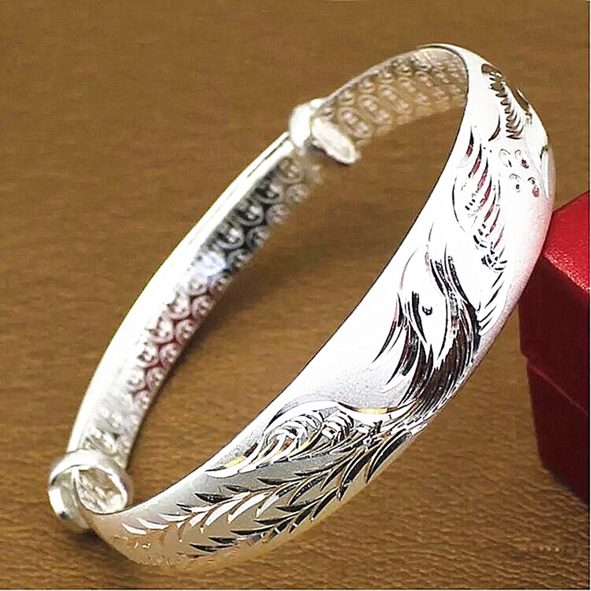 925 Sterling Silver Auspicious Phoenix Bracelet for Women - Elegant Handmade Jewelry Gift for Birthday, Anniversary & Special Occasions