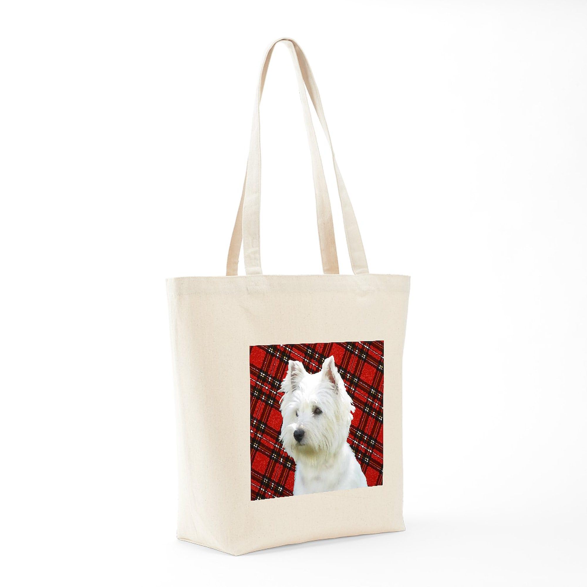 Westies Are The Besties! Natural Canvas Tote Bag - Eco-Friendly Reusable Shopping Bag for Groceries, Beach & Daily Use