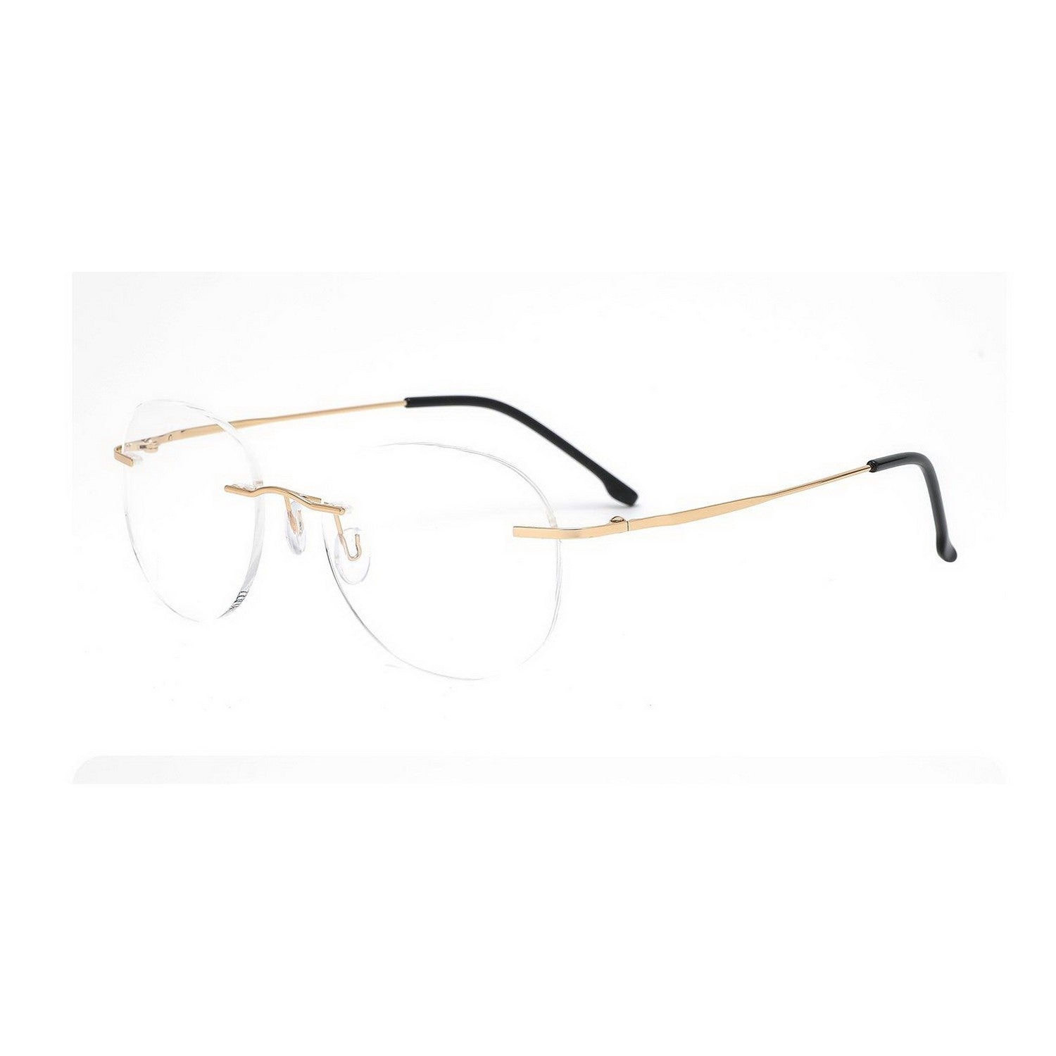 Stylish Round Rimless Glasses for Women & Men - Lightweight Frameless Eyewear Frames for Reading, Computer Use, and Fashion Accessories