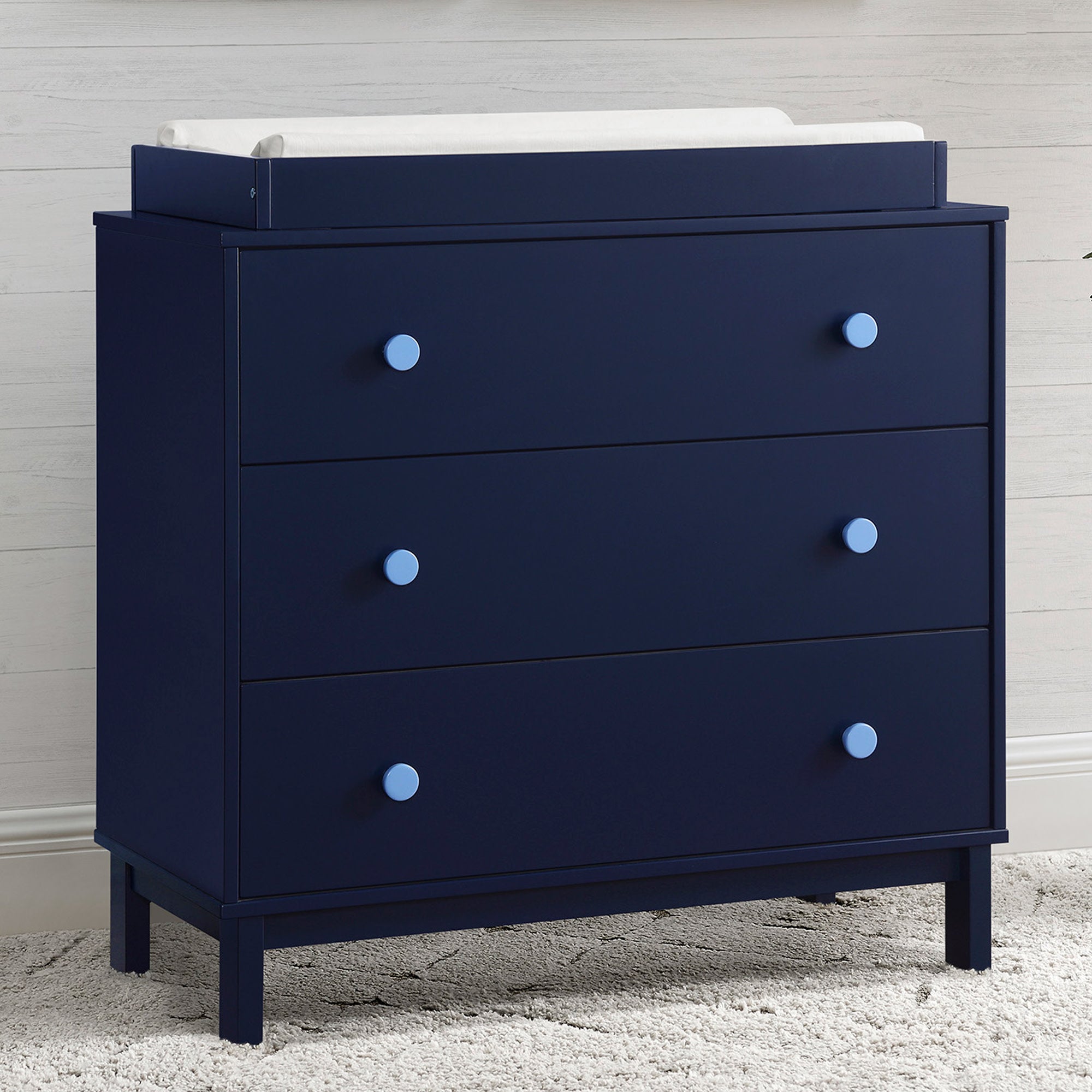 BabyGap Legacy 3-Drawer Dresser with Secure Interlocking Drawers - Nursery Storage Solution for Baby Clothes, Blankets & Essentials