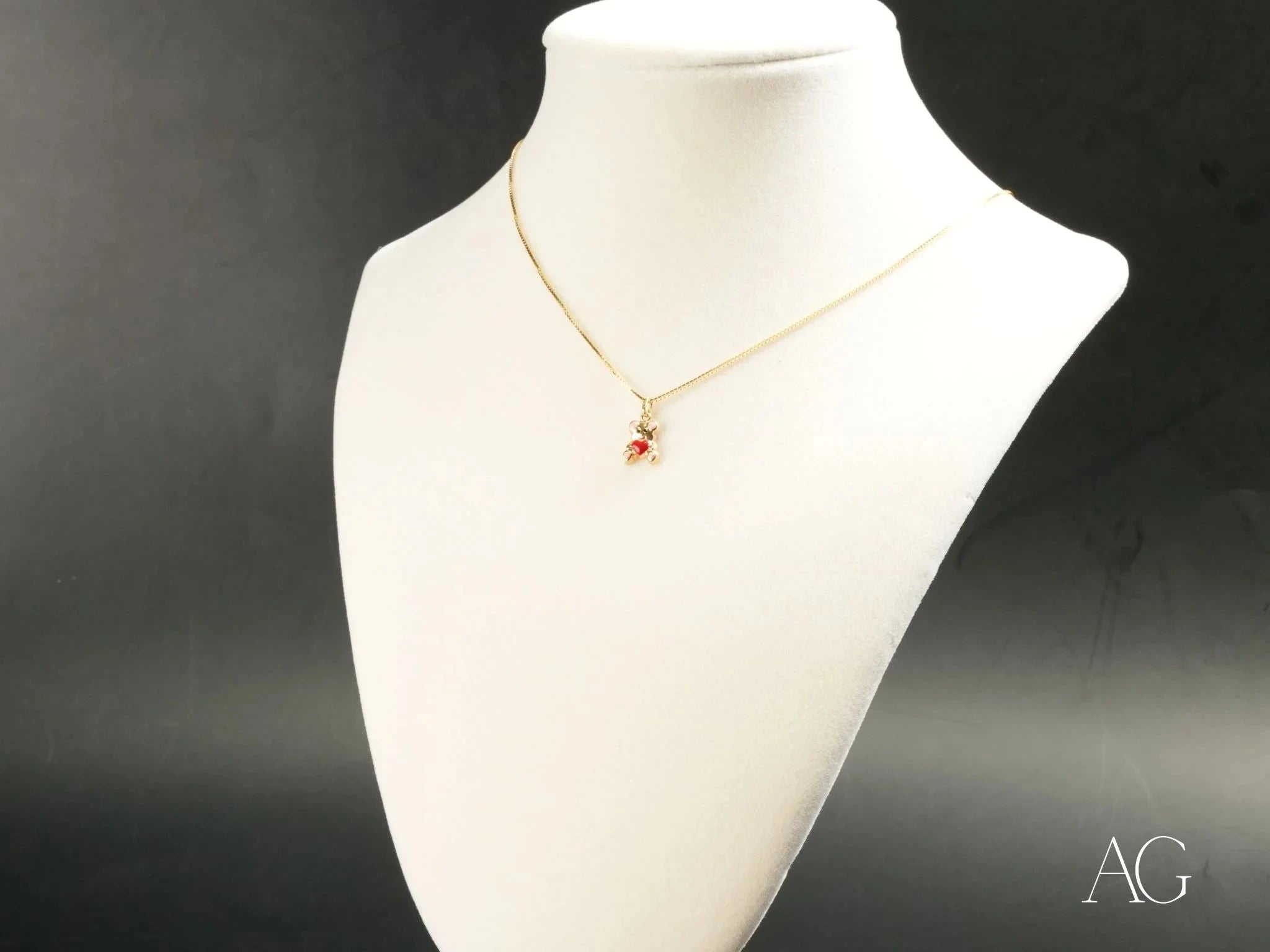 Golden Cub Bear Pendant Necklace - 14K Gold Plated Cute Animal Jewelry for Women - Perfect Gift for Birthday, Anniversary & Everyday Wear