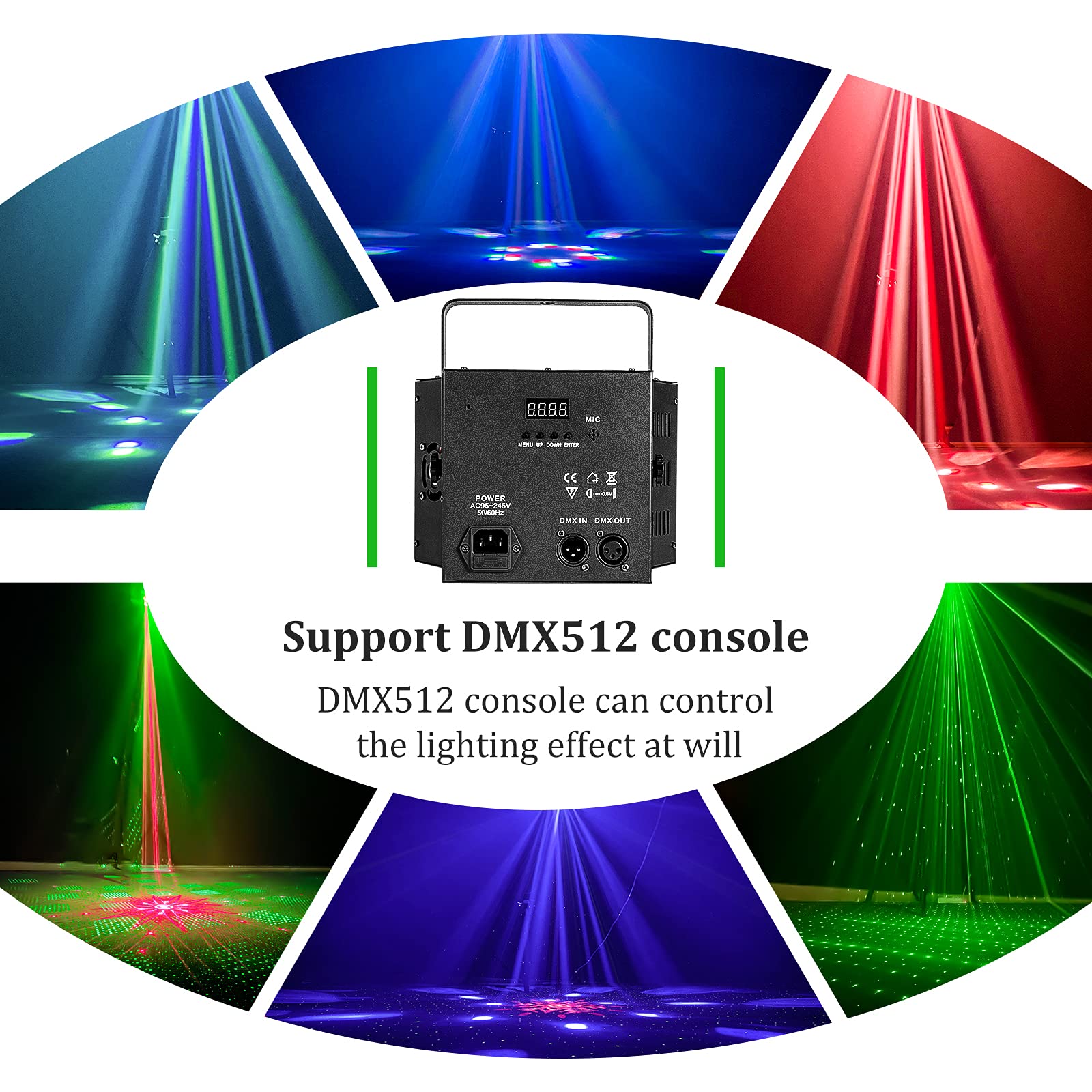 100W UV Bee Eye Strobe Light with Beam Pattern & DMX Control - Professional DJ Disco Stage Lighting for Weddings, Bars, Clubs, Church Events & Dance Parties | Create Stunning Light Shows with Remote Control