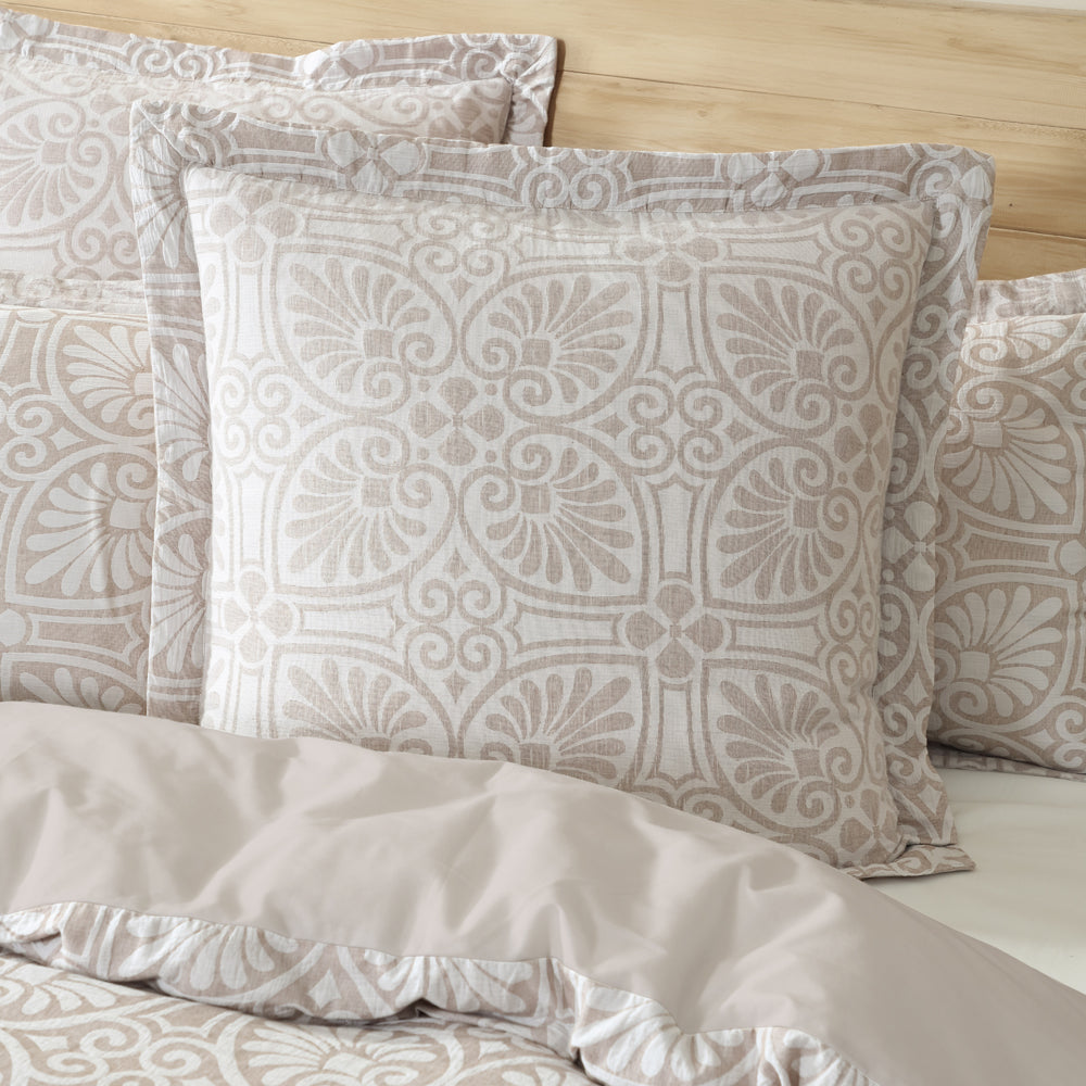 Premium Dakota Stone European Pillowcase Set - Soft Luxury Bedding for Couch, Sofa & Bed - Elegant Home Decor for Living Room & Bedroom