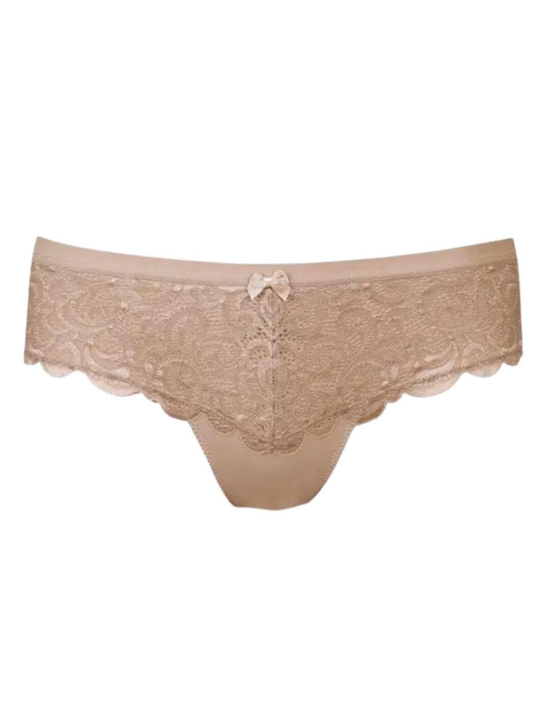 Pour Moi Romance Lace Bikini Set - Sexy Floral Swimwear 18/2XL Almond - Perfect for Beach Vacations, Pool Parties & Summer Getaways