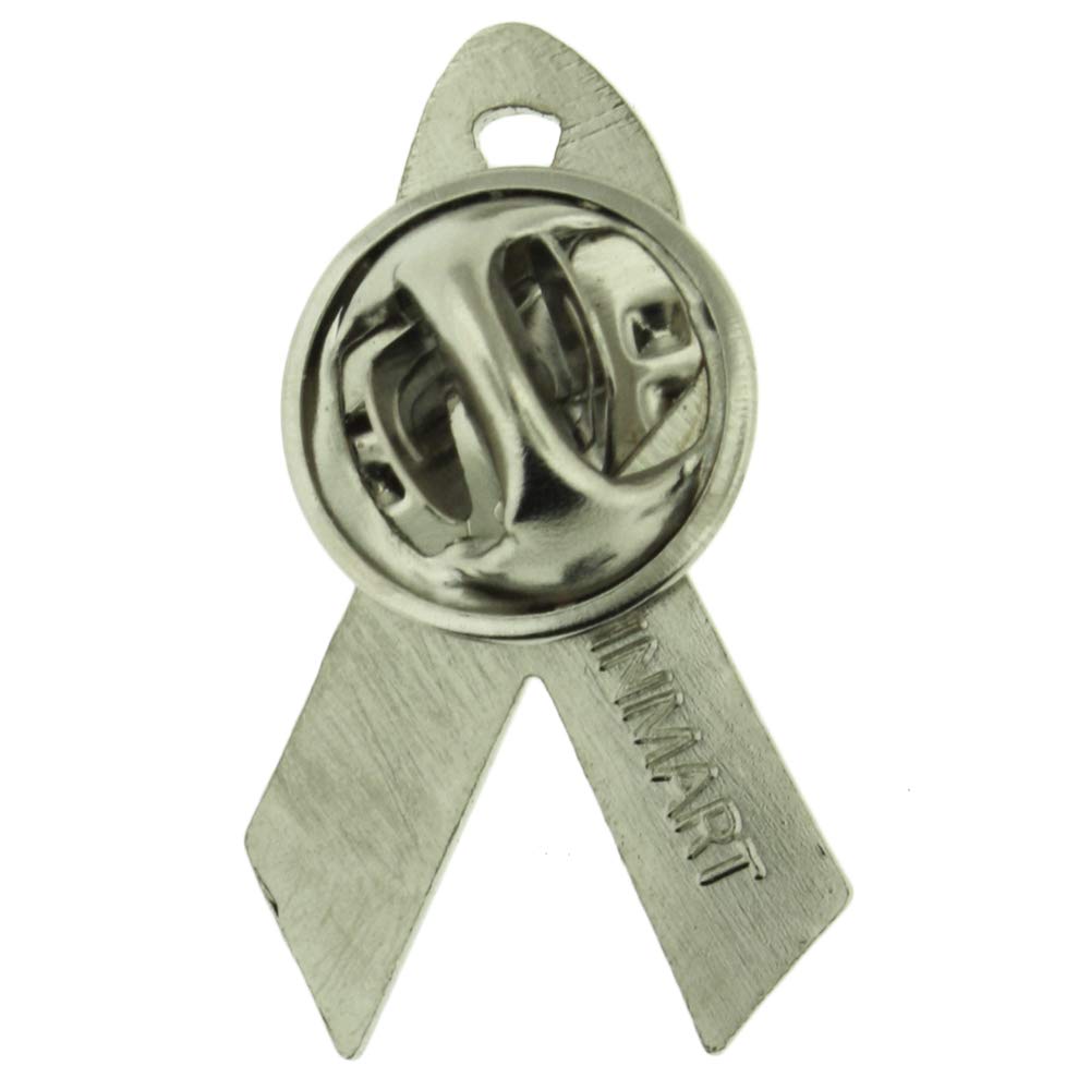 Red and Black Awareness Ribbon Enamel Lapel Pin - Support Cause, Show Solidarity - Perfect for Charity Events, Fundraisers, Memorials & Everyday Wear
