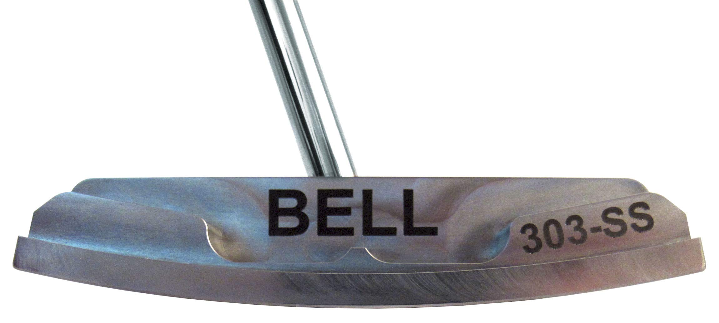 Premium Bell Putters Non-Offset Golf Putter 360g - Polish Chrome Finish Right-Handed (RH) with Tacki-Mac Tour Select Grip & 34