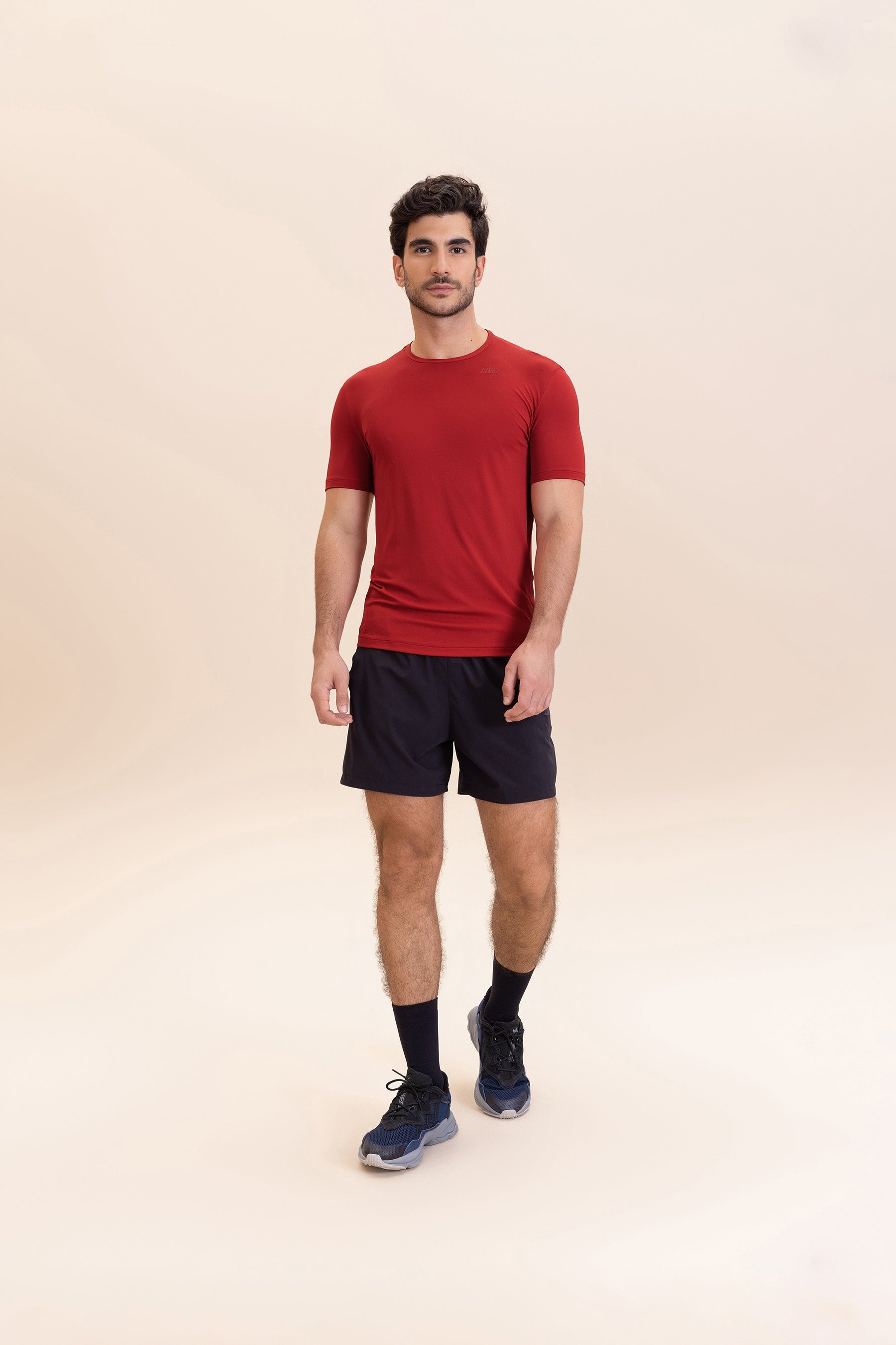 Breathable Bio Stretch Men's T-Shirt - Soft Comfort Fit Cotton Tee for Casual Wear, Gym & Outdoor Activities
