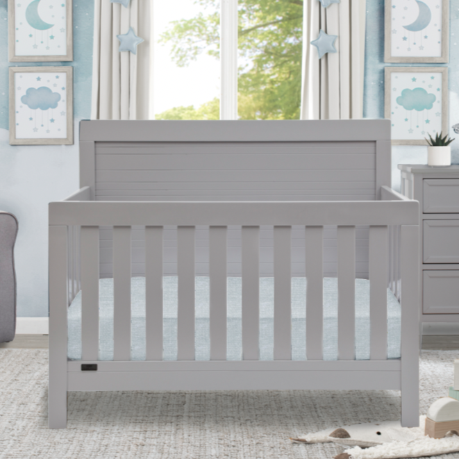 Rowen 4-in-1 Convertible Baby Crib - Toddler Bed, Daybed & Full-Size Bed - Safe Nursery Furniture for Newborns to Teens - Perfect for Bedrooms, Daycare & Guest Rooms