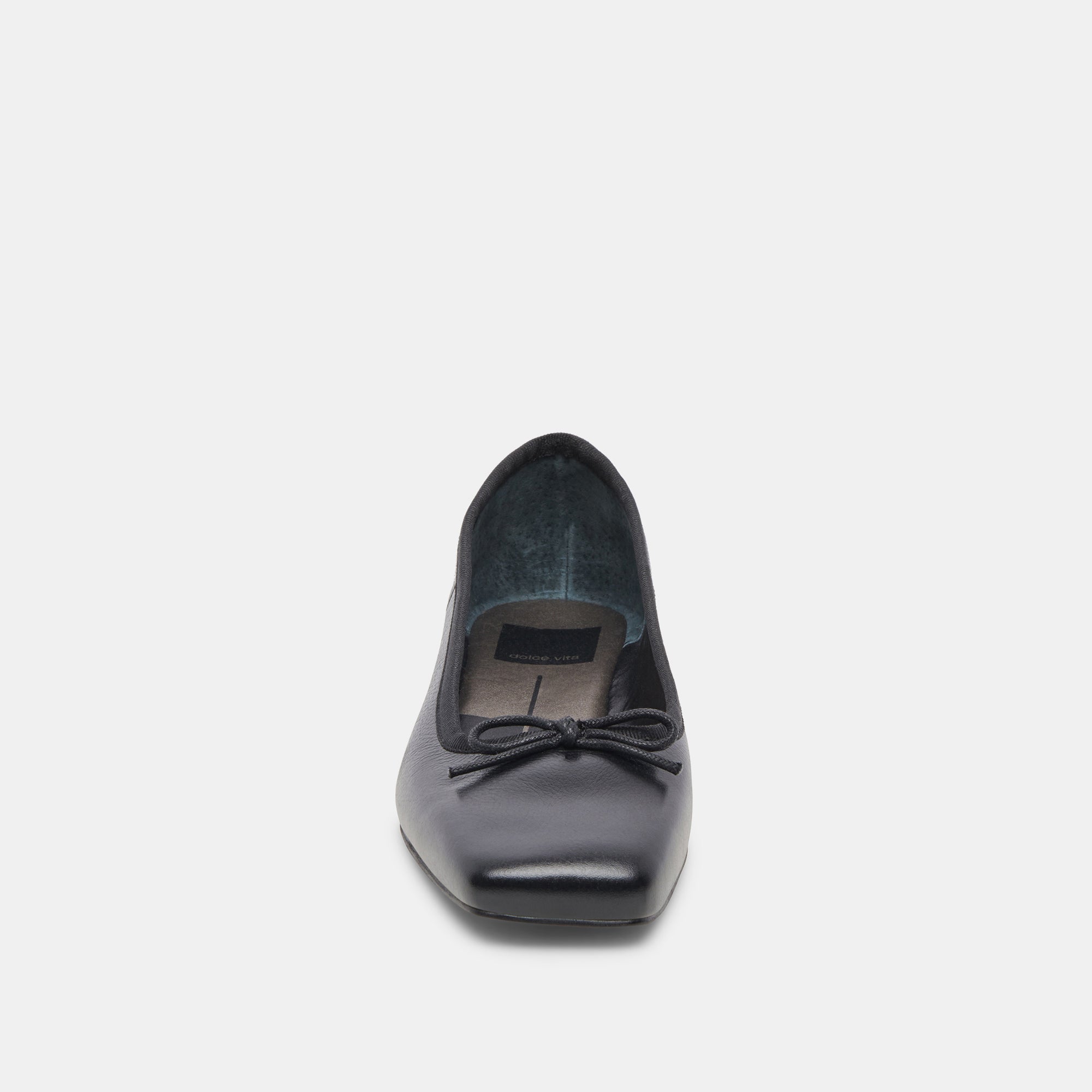 ANISA WIDE BALLET FLATS - Black Leather Women's Comfortable Shoes for Work, Office & Casual Wear | Slip-On Loafers with Cushioned Insole