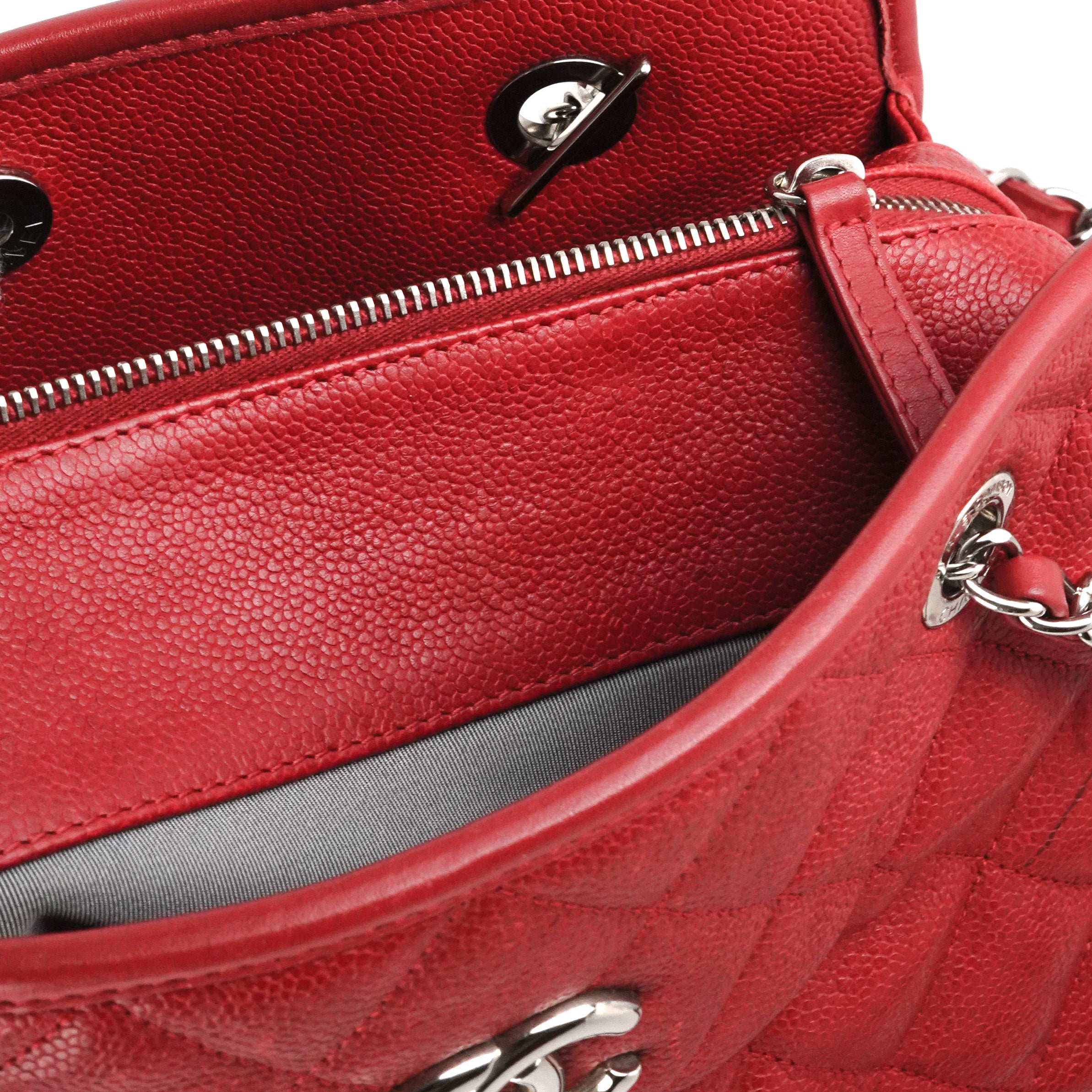 Chanel Caviar Leather Shoulder Bag in Red - Elegant Crossbody Purse for Women, Perfect for Parties, Dates, and Everyday Use
