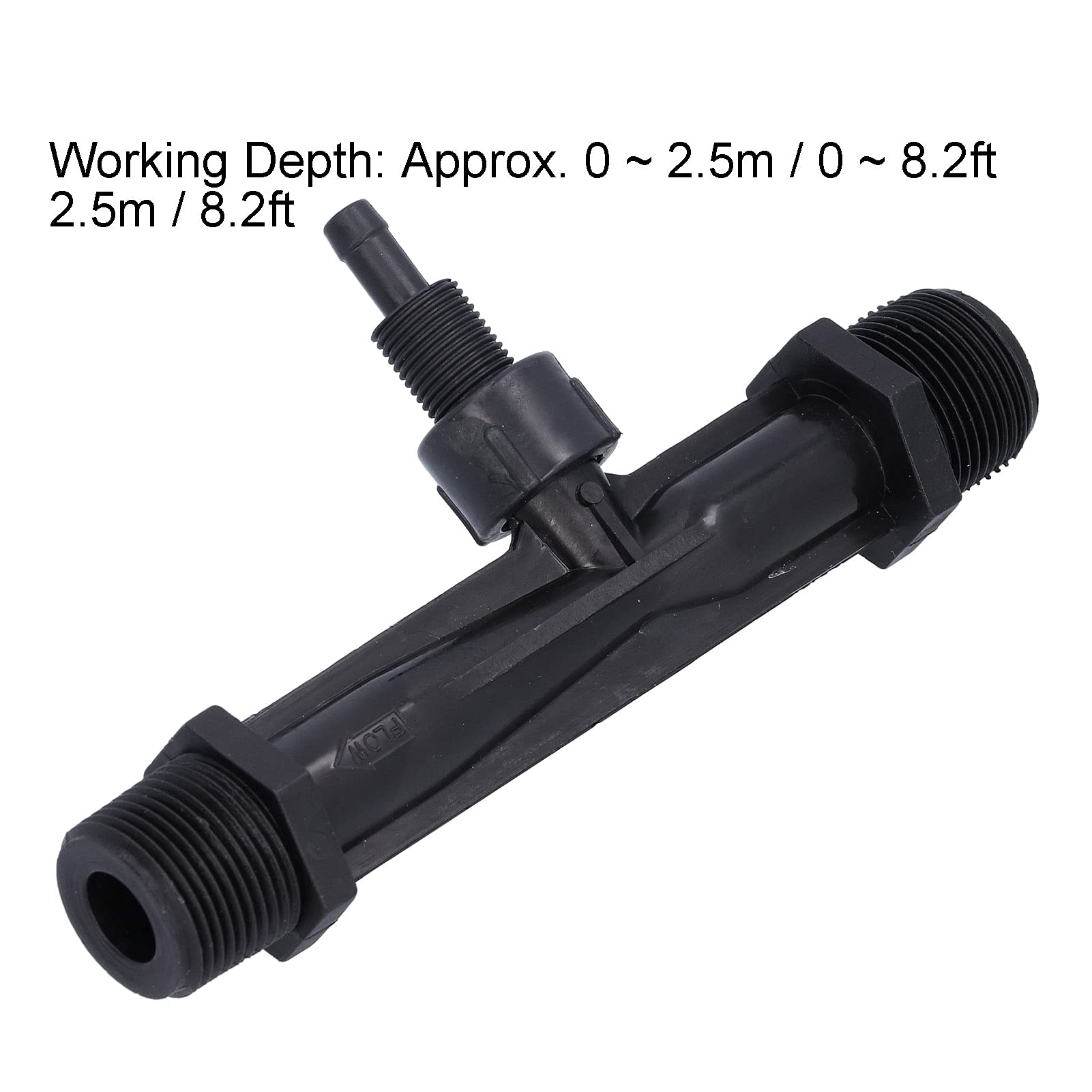 Durable G3/4 0-2.5m Venturi Irrigation Injector - PVDF Fertilizer Mixer Tube for Agriculture | Easy Installation & Corrosion Resistant | Perfect for Greenhouse, Hydroponics & Farm Irrigation Systems