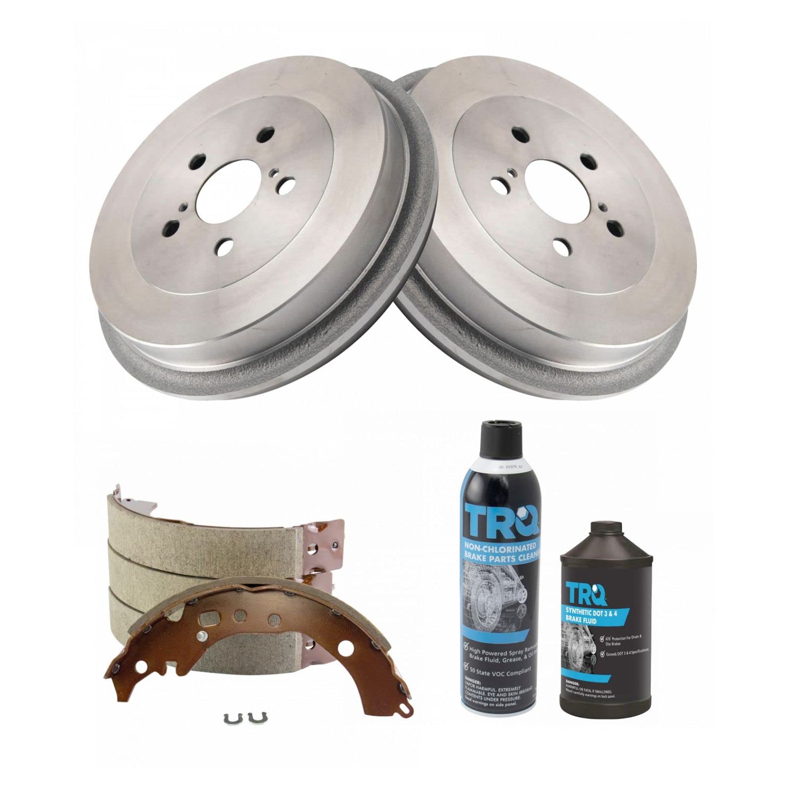 High-Performance Rear Brake Pads & Rotors Cleaner & Fluid Kit for 2009-2015 Toyota Corolla - Auto Maintenance & Brake Repair Solution for Smooth Driving