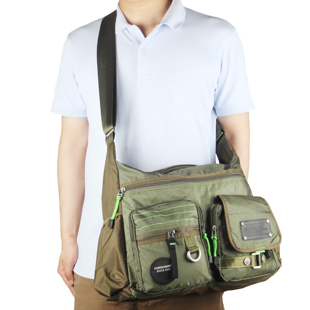 Stylish Vertical Messenger Bag - Crossbody & Shoulder Bag for iPad Tablet Kindle - Perfect for Work, Travel & Daily Commute