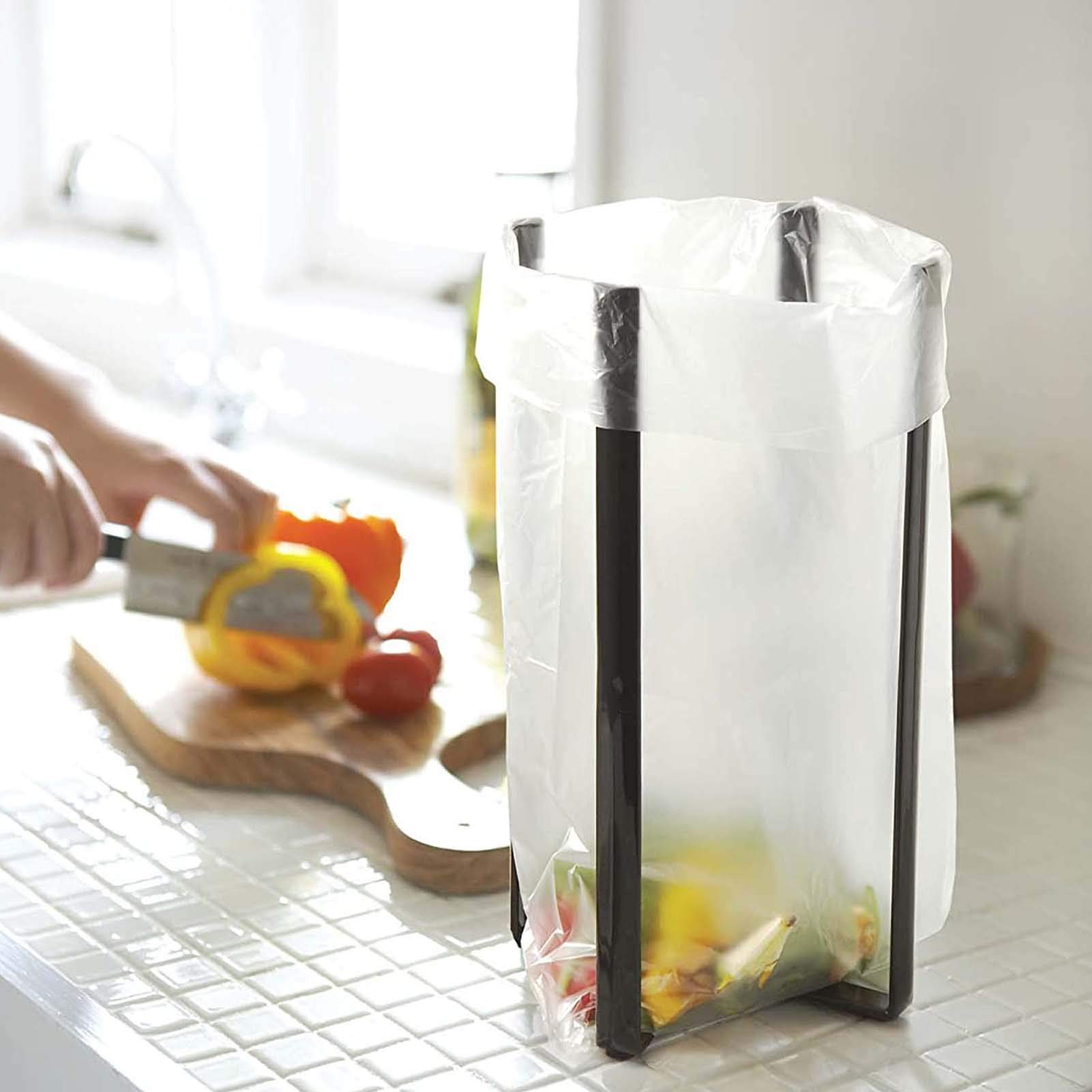 Original Metal Home Tower Kitchen Multi Eco Stand – Multifunctional Plastic Bag Holder for Bags, Bottles & Cups | Space-Saving Storage Organizer for Kitchen, Pantry & Garage | Durable & Stylish Home Organization Solution