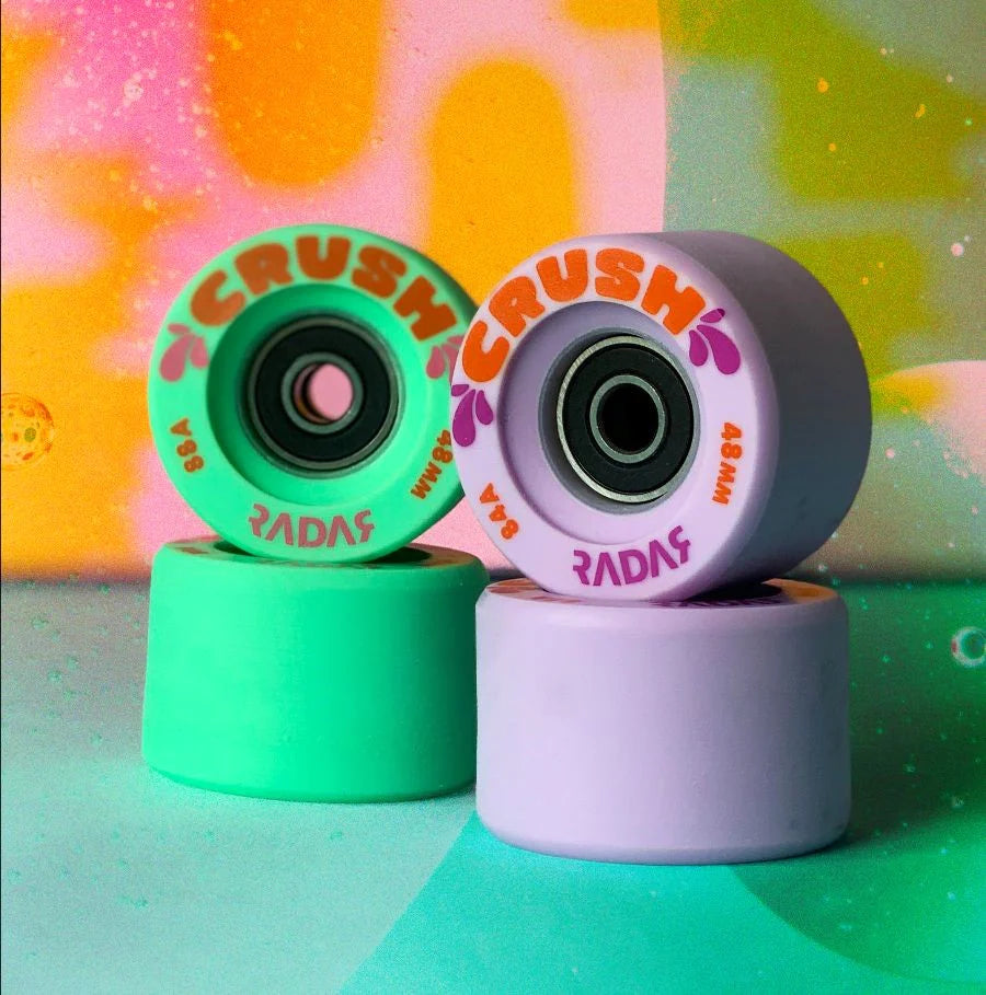 Radar Crush 48mm Skateboard Wheels 4-Pack – High-Performance Wheels for Smooth Cruising & Street Skating