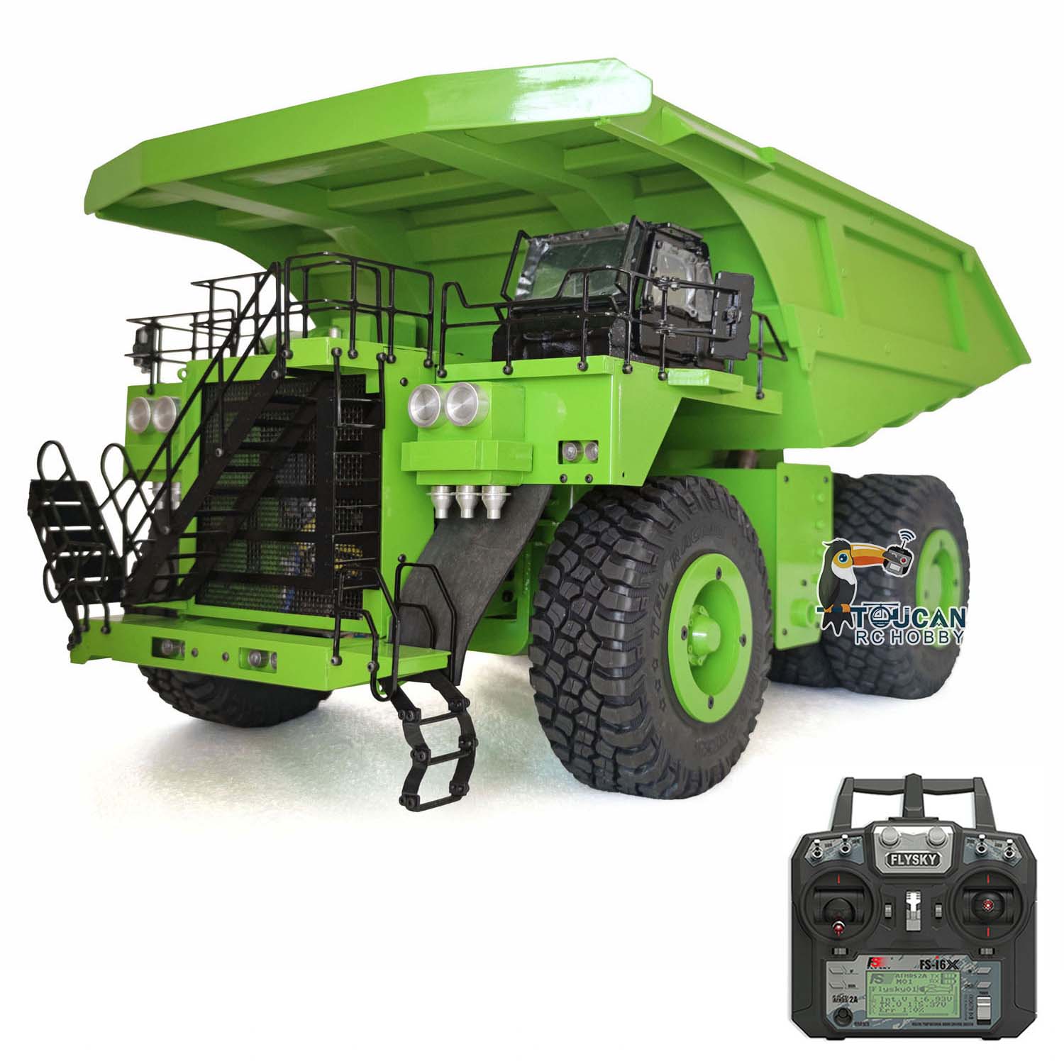 1/20 Scale Metal RC Hydraulic Mining Truck - 6X Remote Control Dumper Car with Warning Sounds | Heavy Duty Construction Vehicle Toy for Kids & Adults | Perfect for Indoor Play, Construction Themed Parties & Collectors