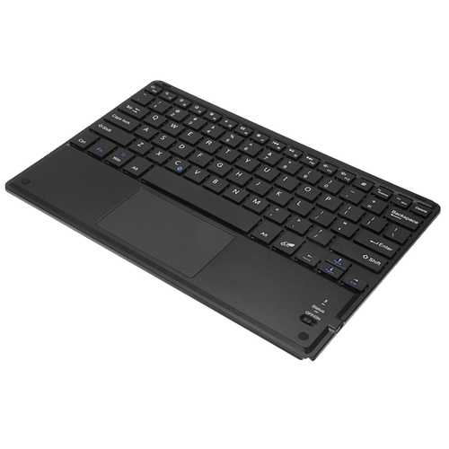 B.O.W HB092C Universal Bluetooth Wireless Touch Keyboard for Tablet, Cell Phone, PC - Compatible with iOS, Android, Windows - Perfect for Home Office, Remote Work & Mobile Typing