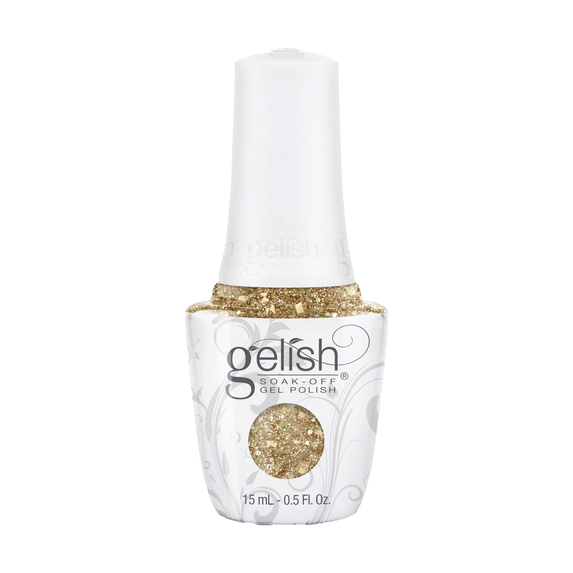 Gelish Gel Polish All That Glitters Is Gold 0.5 oz - Long Lasting Shiny Nail Polish for Manicure & Pedicure at Home or Salon