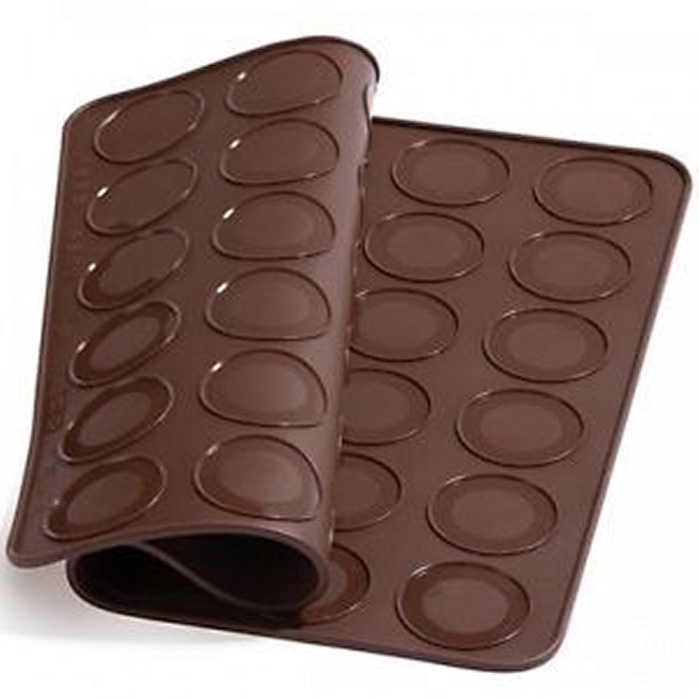 Pavoni Non-Stick Silicone Macaron Baking Mat - Perfect for French Macarons, Cookies, and Pastry Making at Home
