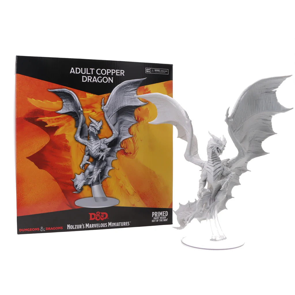 D&D Nolzur's Marvelous Miniatures - Adult Copper Dragon Miniature for Dungeons & Dragons | Fantasy Tabletop RPG Game Accessory | Perfect for Collectors, DMs & Roleplaying Scenes