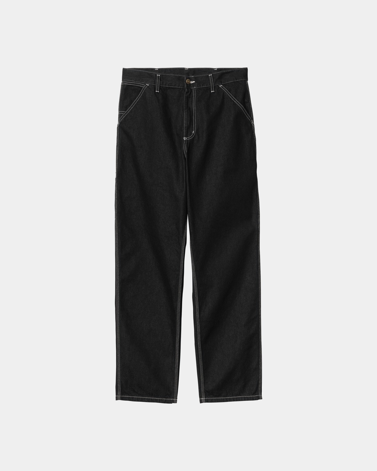 Single Knee Heart Label Pant - Norco Denim Jeans in Black (Rinsed Wash) | Trendy Streetwear for Casual Outfits & Urban Fashion