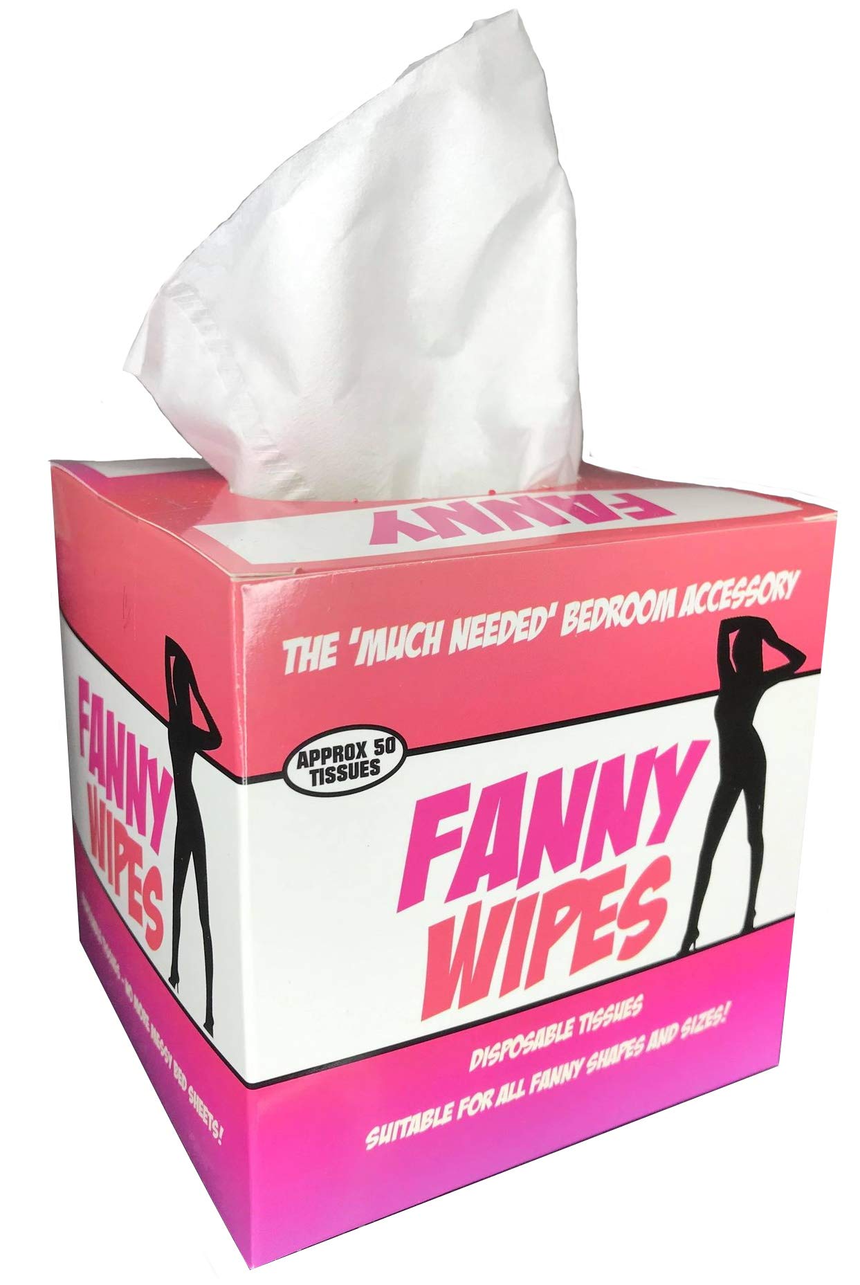 Funny Fanny Wipes - Novelty Joke Tissues for Women | Hilarious Gag Gift for Girlfriend, Wife & Mom | Perfect Birthday Prank Gift for Her | Great for Parties, Office Pranks & Funny Gifts