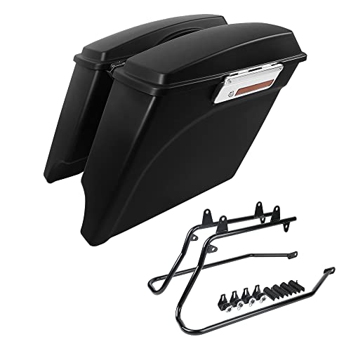 Saddlebags Matte Black+Brackets Black