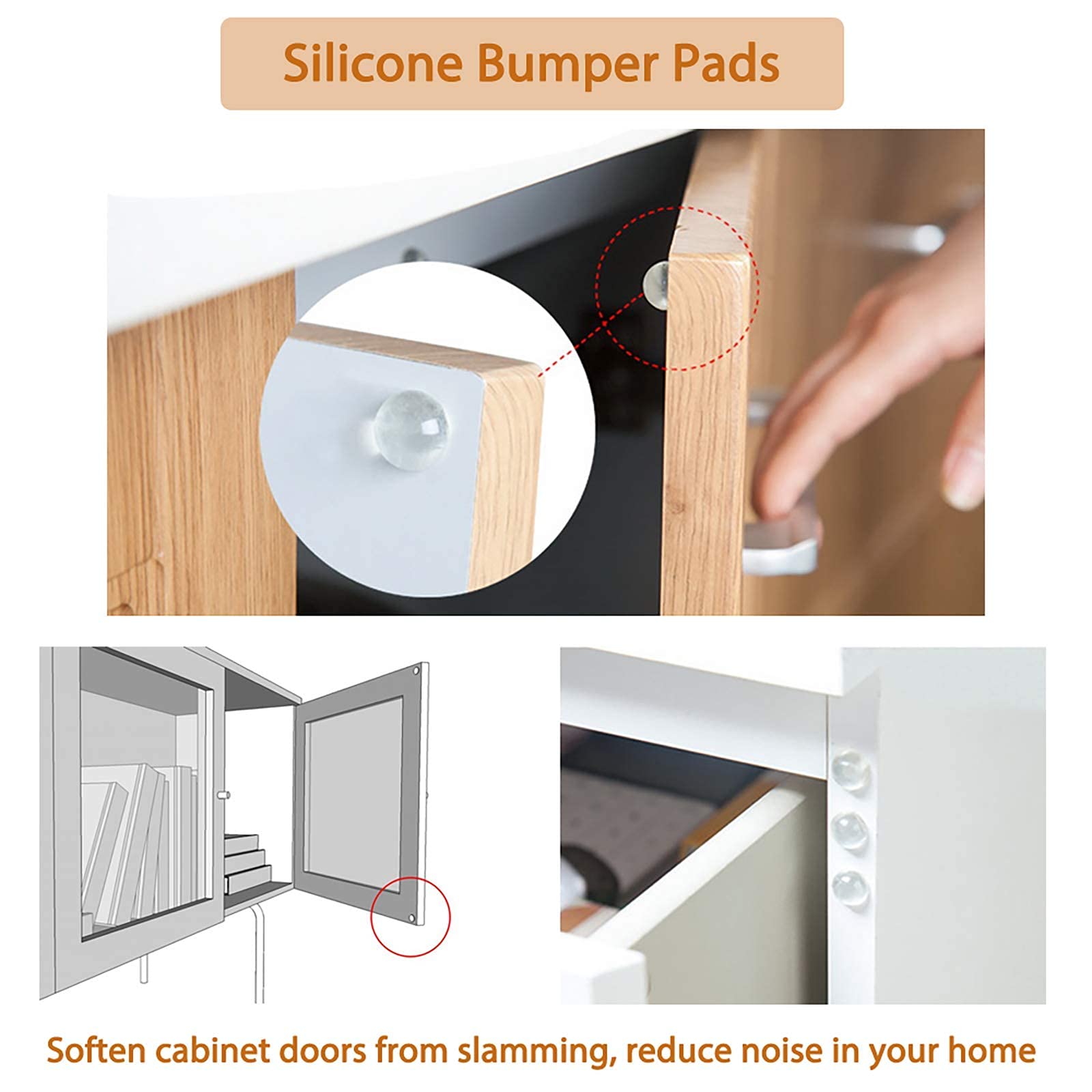 10-Pack Hidden Cabinet Hinges - Frameless Concealed Surface Mount Hinges for Kitchen Cabinets, Wardrobes & Furniture (Easy DIY Installation)