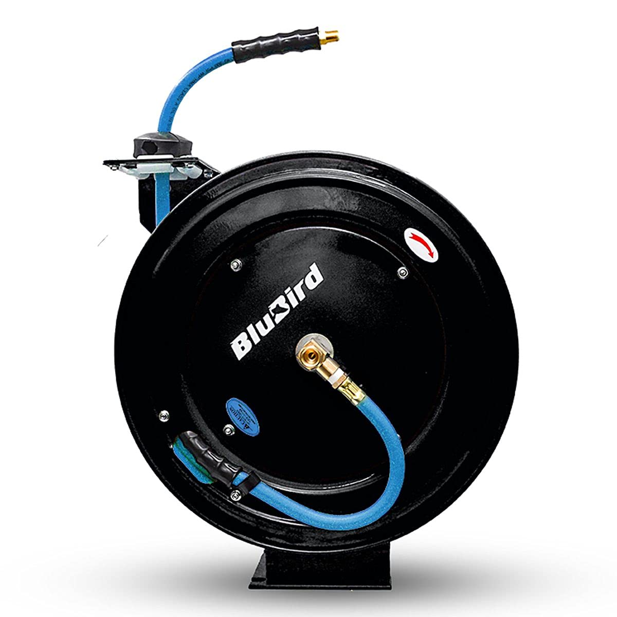 BluBird 20ga Retractable Air Hose Reel - Heavy Duty 3/8