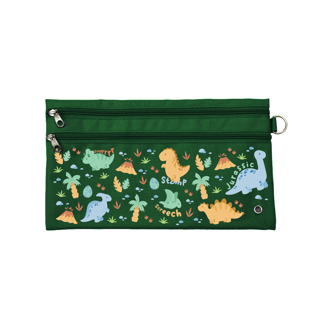 Dinosaur Themed Pencil Case - Jurassic Park Inspired School Supplies for Kids & Students - Perfect for Classroom, Backpack & Homework Organization