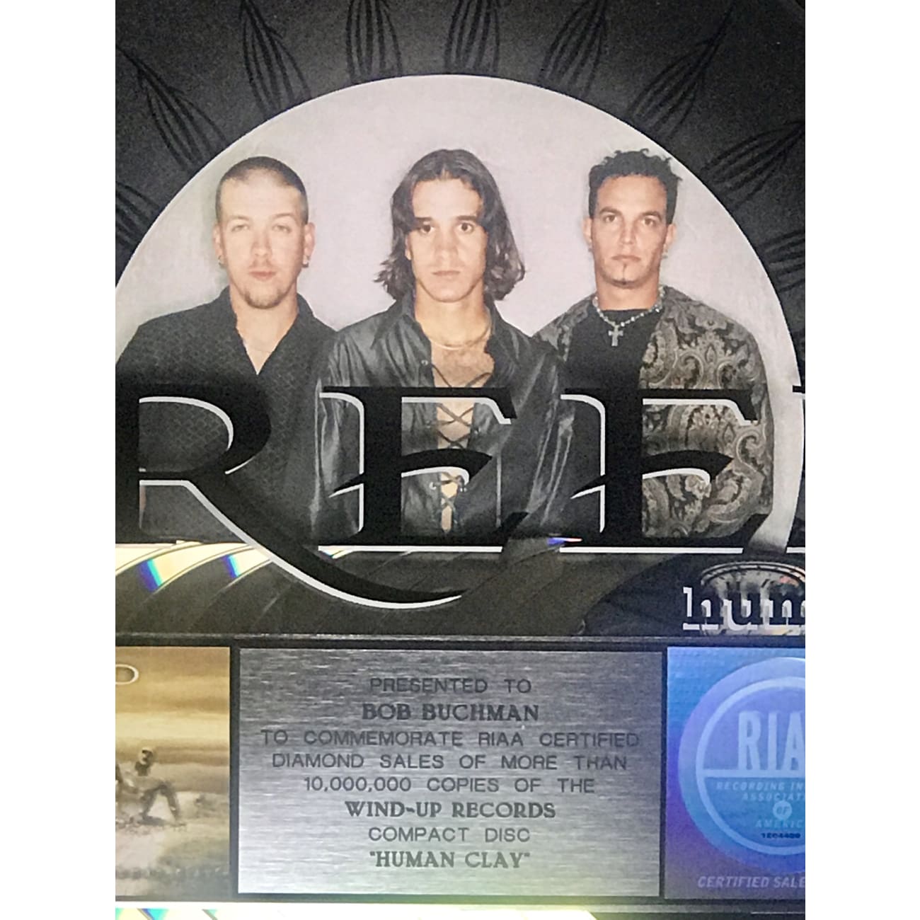 Creed Human Clay RIAA 10x Platinum Award - Official Music Album for Collectors & Fans | Perfect for Home Display, Music Memorabilia Collections & Gift Giving