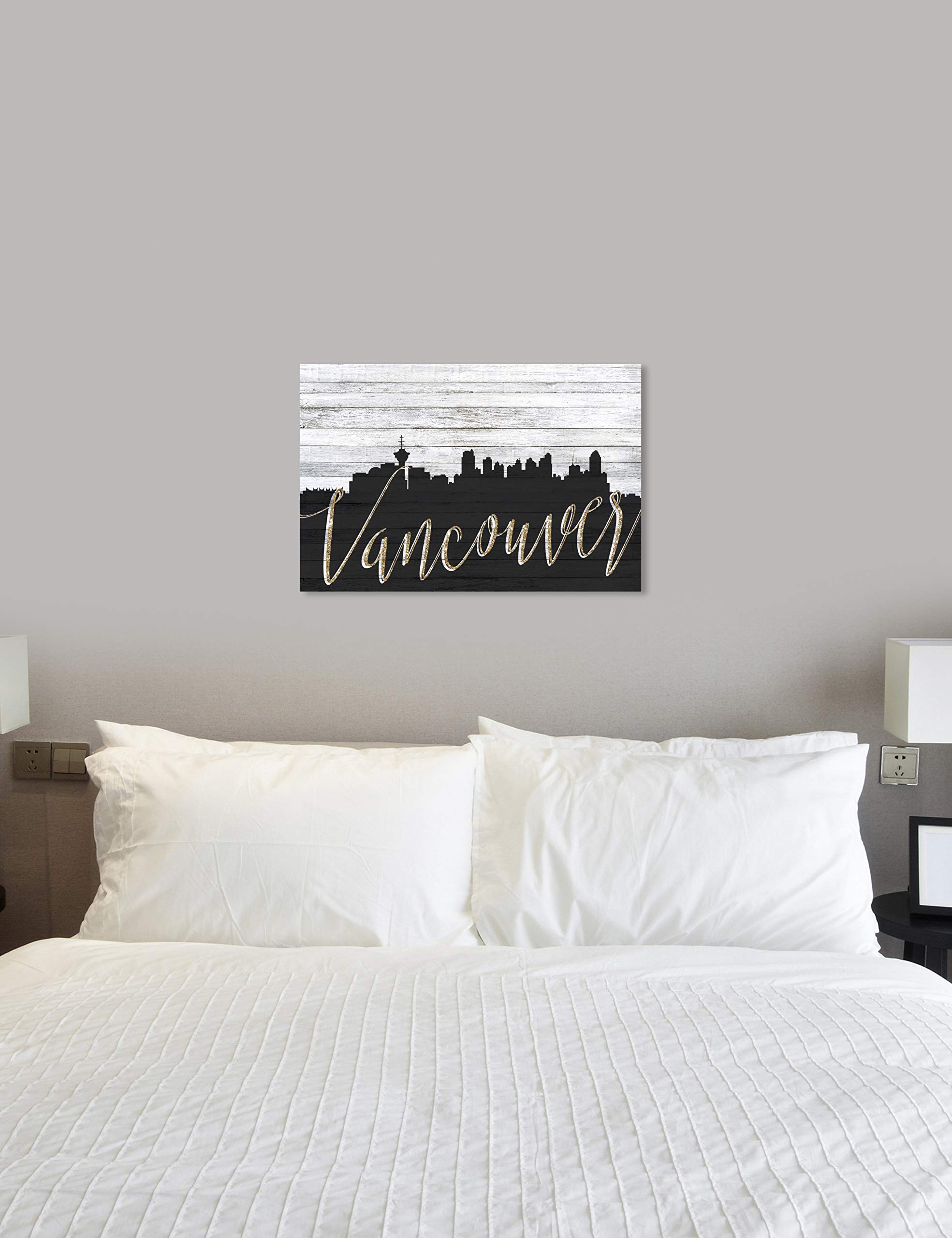 Vancouver Skyline Wall Art Canvas Print - 36