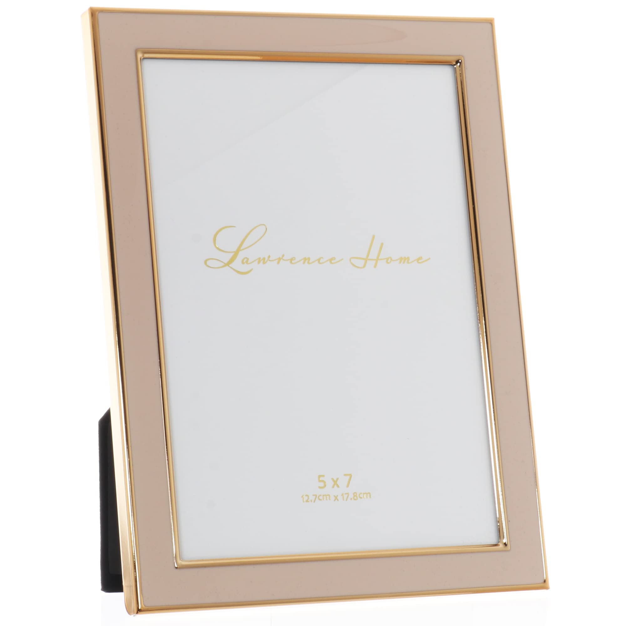Lawrence Frames 5x7 Pink Metal and Enamel Picture Frame - Perfect for Wall Decor, Home Office, and Gift Giving