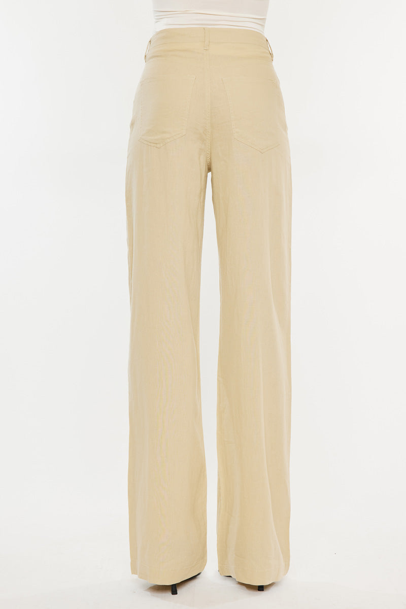Annabelle High Rise Straight Leg Pants for Women - Comfortable Stretch Work Pants for Office & Business Casual Wear