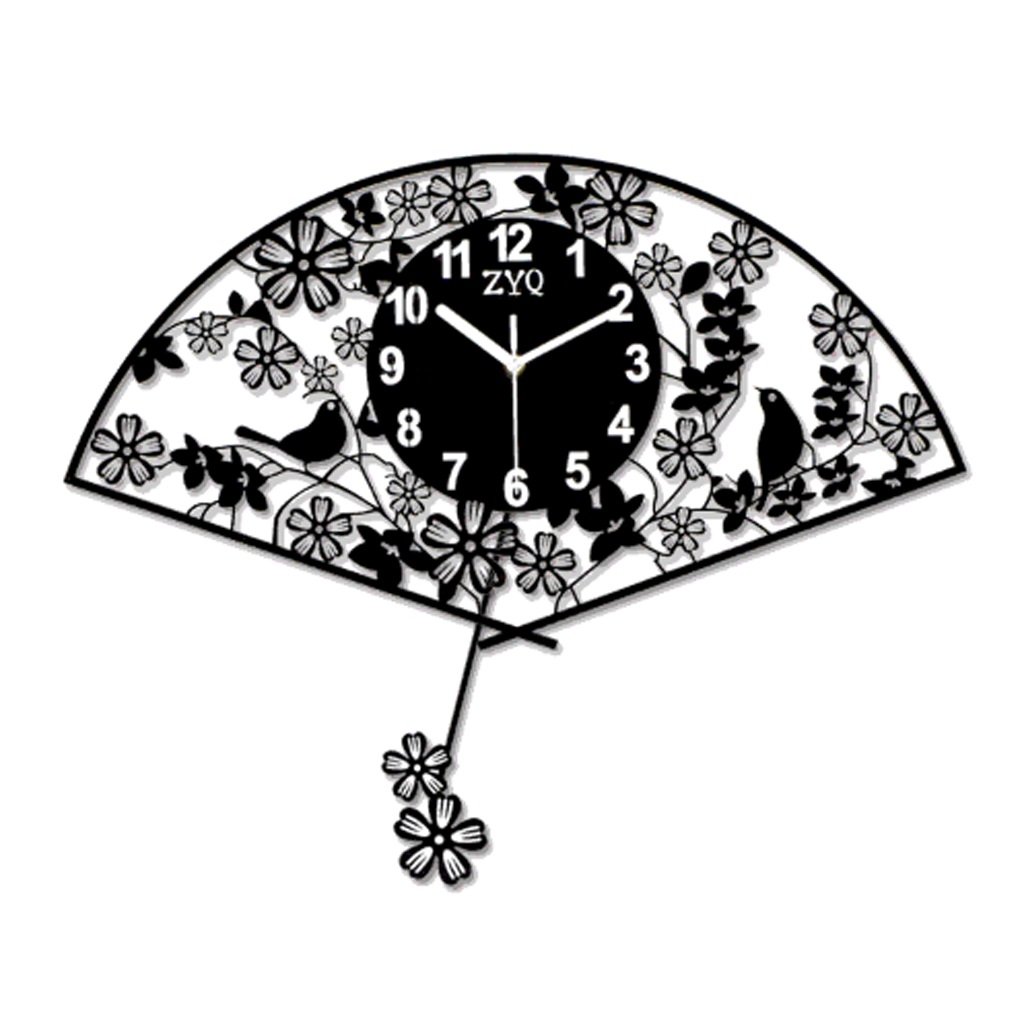 TIANTA Large Decorative Quartz Wall Clock - 70x56cm Silent Non-Ticking Magpie Design for Living Room, Bedroom & Office - Modern Home Decor & Unique Gift Idea