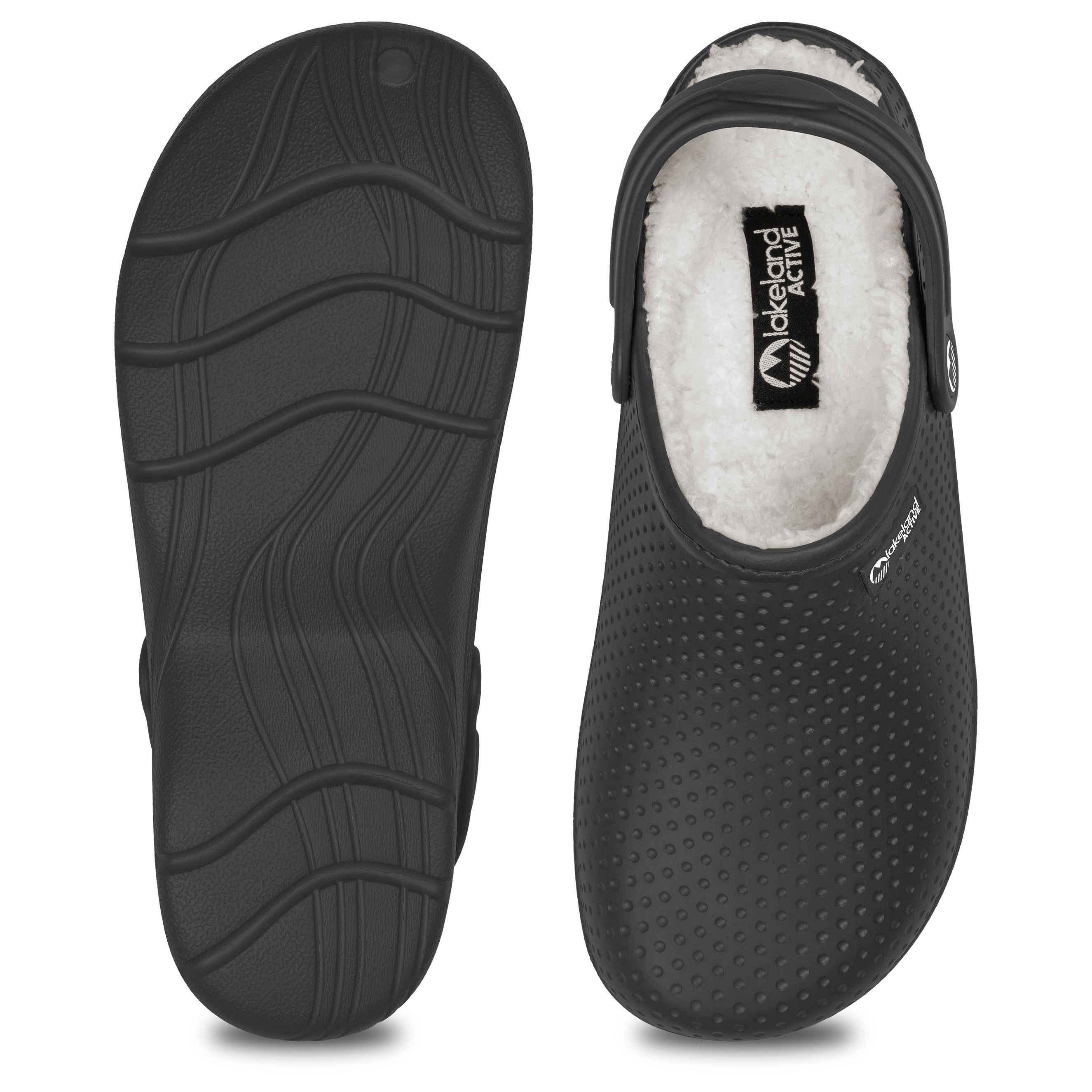 Women's Warm Fleece-Lined Clogs - Slip-Resistant Indoor/Outdoor House Shoes for Winter Comfort at Home & Garden