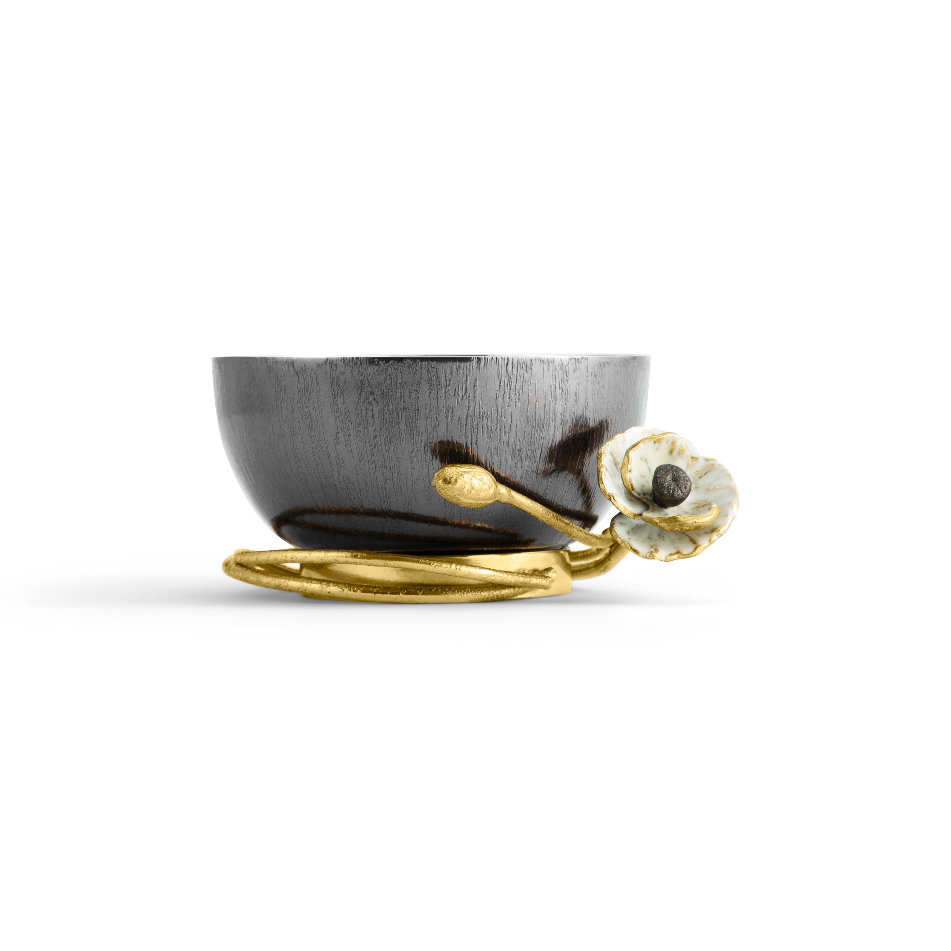 Premium Anemone-Shaped Nut Bowl - Elegant Snack Serving Dish for Parties, Home Decor & Entertaining Guests