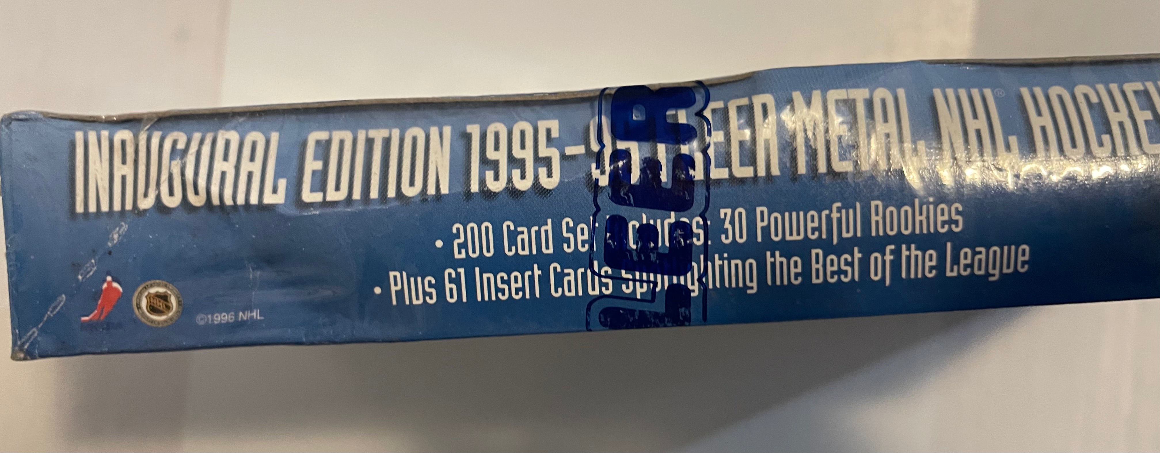 1995-96 Fleer Metal Hockey Cards - 36 Packs Factory Sealed Box with Rare Collectibles | Perfect for Sports Memorabilia Collectors & NHL Fans