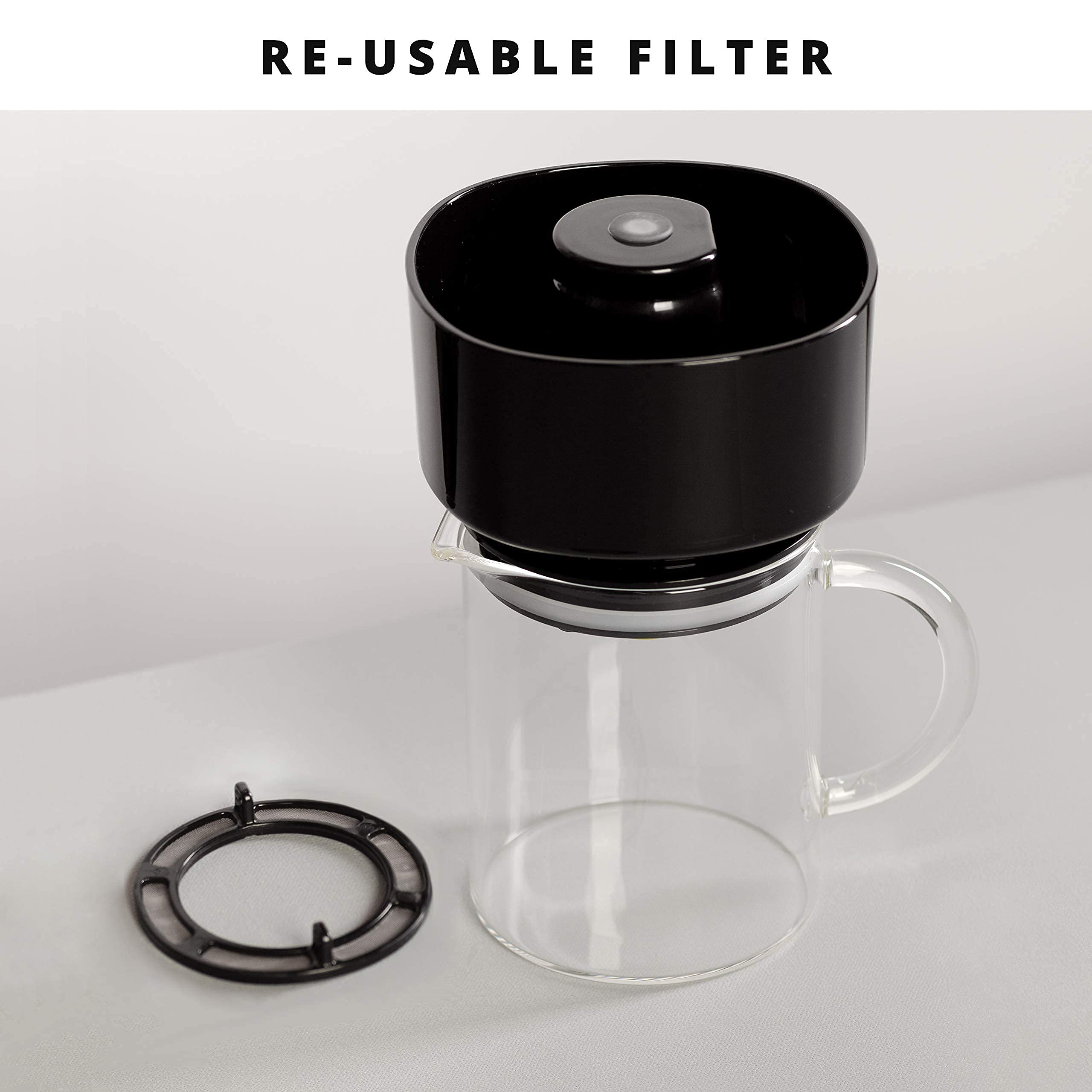 VacOne 2-in-1 Coffee Maker - Hot & Cold Brew for Home/Office