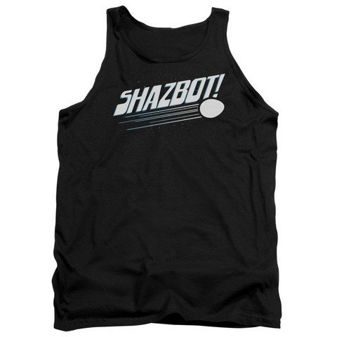 Trevco Mork & Mindy Shazbot Egg Adult Tank Top - Black, XL - Vintage TV Show Inspired Casual Wear for Fans & Collectors