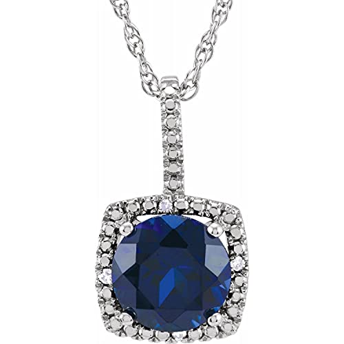 Lab Grown Blue Sapphire, Size-7 mm