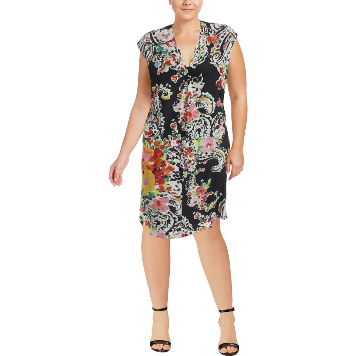 LAUREN RALPH LAUREN Women's Floral Print Summer Dress - Elegant Flowy Midi Dress for Casual Outings, Garden Parties & Date Nights