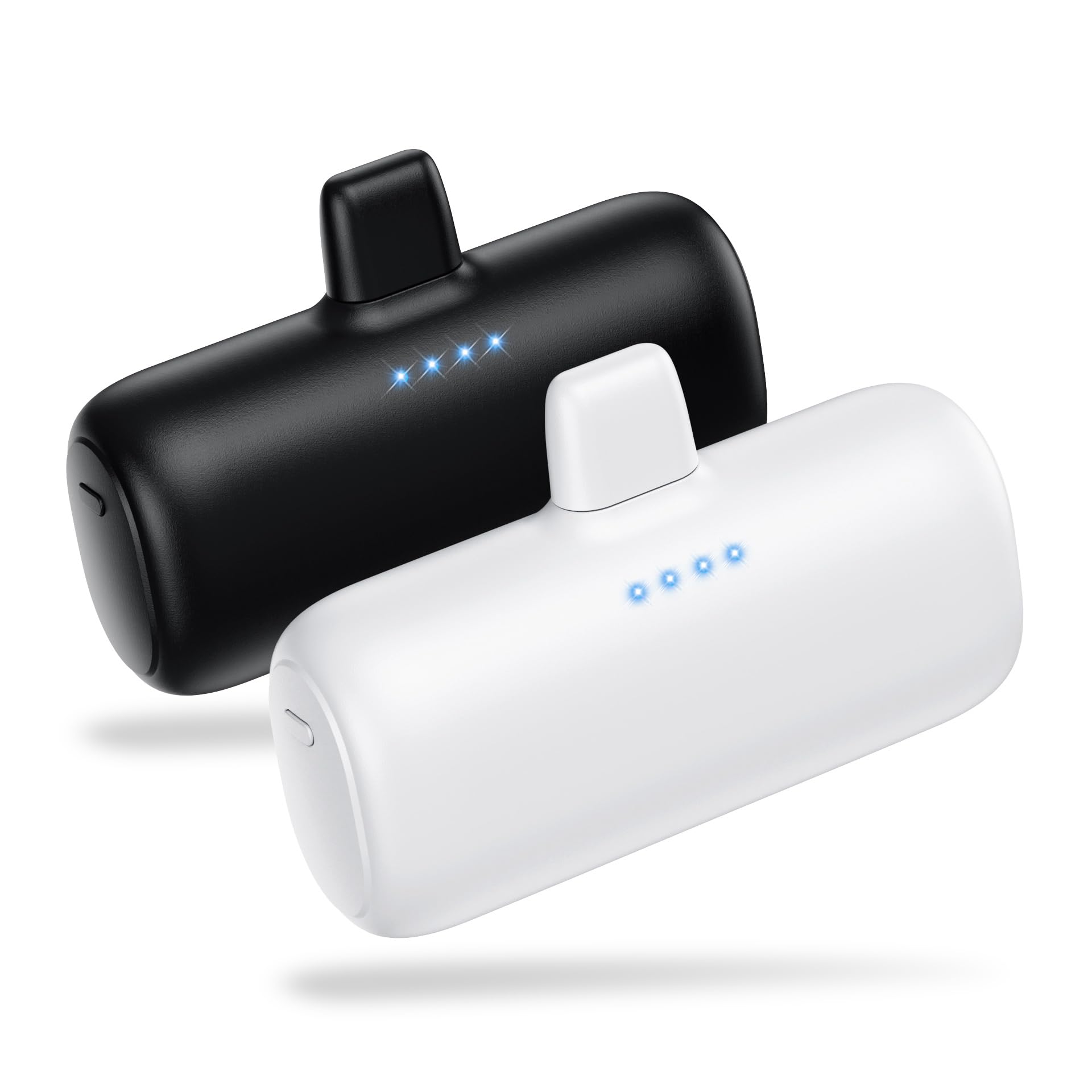 [2-Pack] 5200mAh Mini Portable Charger for iPhone - Ultra Compact PD Fast Charging Power Bank with Plug-in Design | Travel-Friendly Cordless Phone Charger | Compatible with iPhone 14/14 Pro/13/12/11/X/8/7/6 Plus | Perfect for Travel, Commuting & Emergency Power Backup