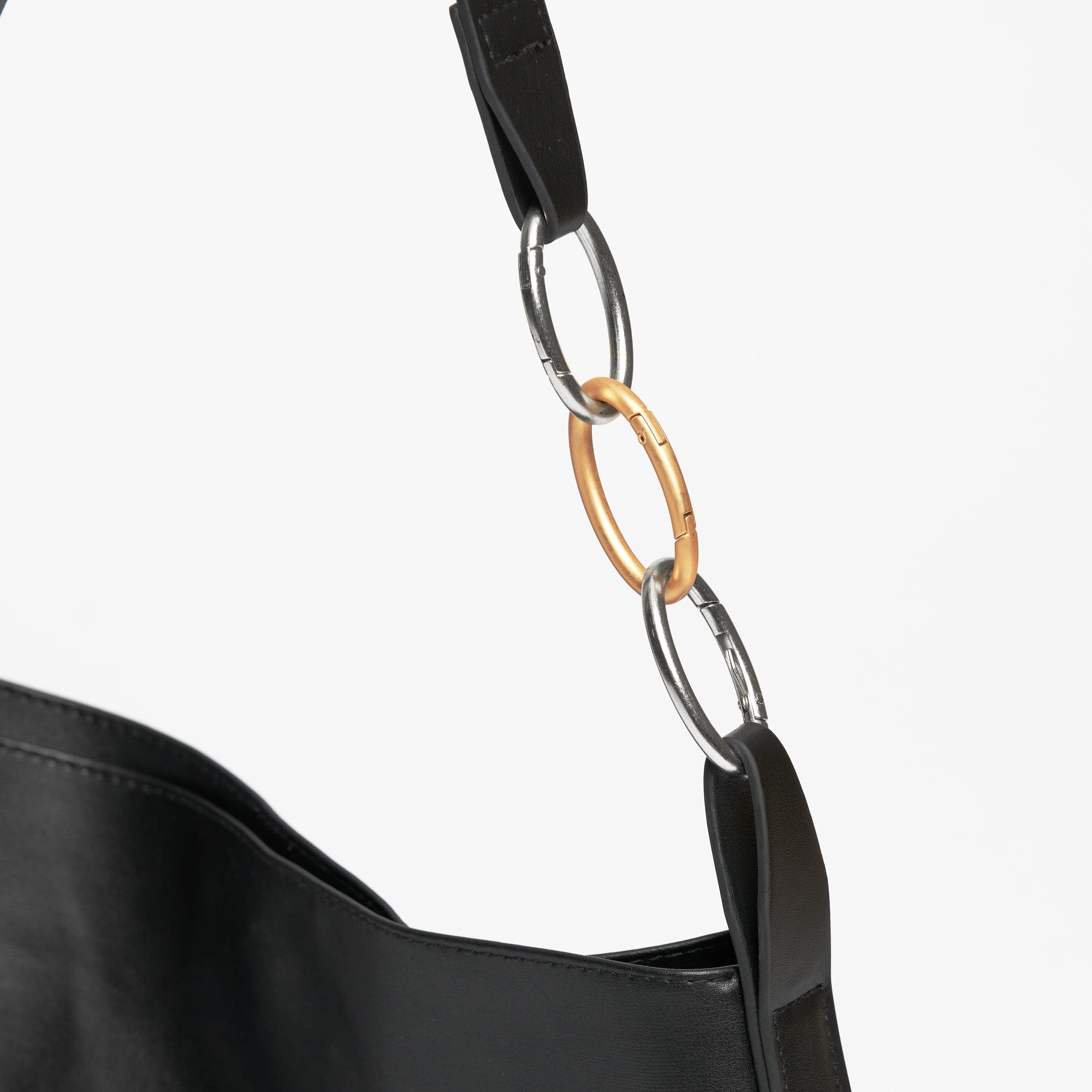 Oleatex Vegan Olive Leather Tote Bag - Night Black | Eco-Friendly & Stylish Handbag for Work, Travel & Everyday Use