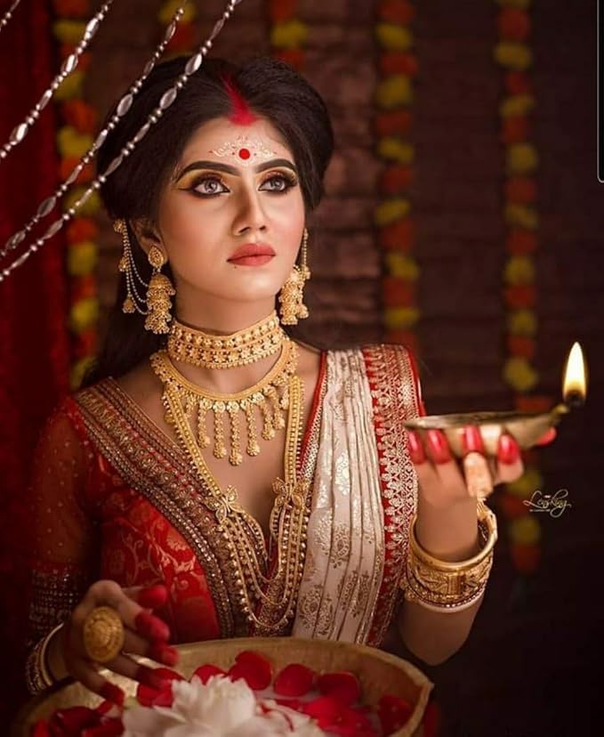 SOLDRIGHT Organic Ganesh Statue Sindoor Powder for Women - 15g Maroon Kumkum for Forehead Tilak | Hindu Puja Rituals, Wedding Ceremonies & Spiritual Blessings