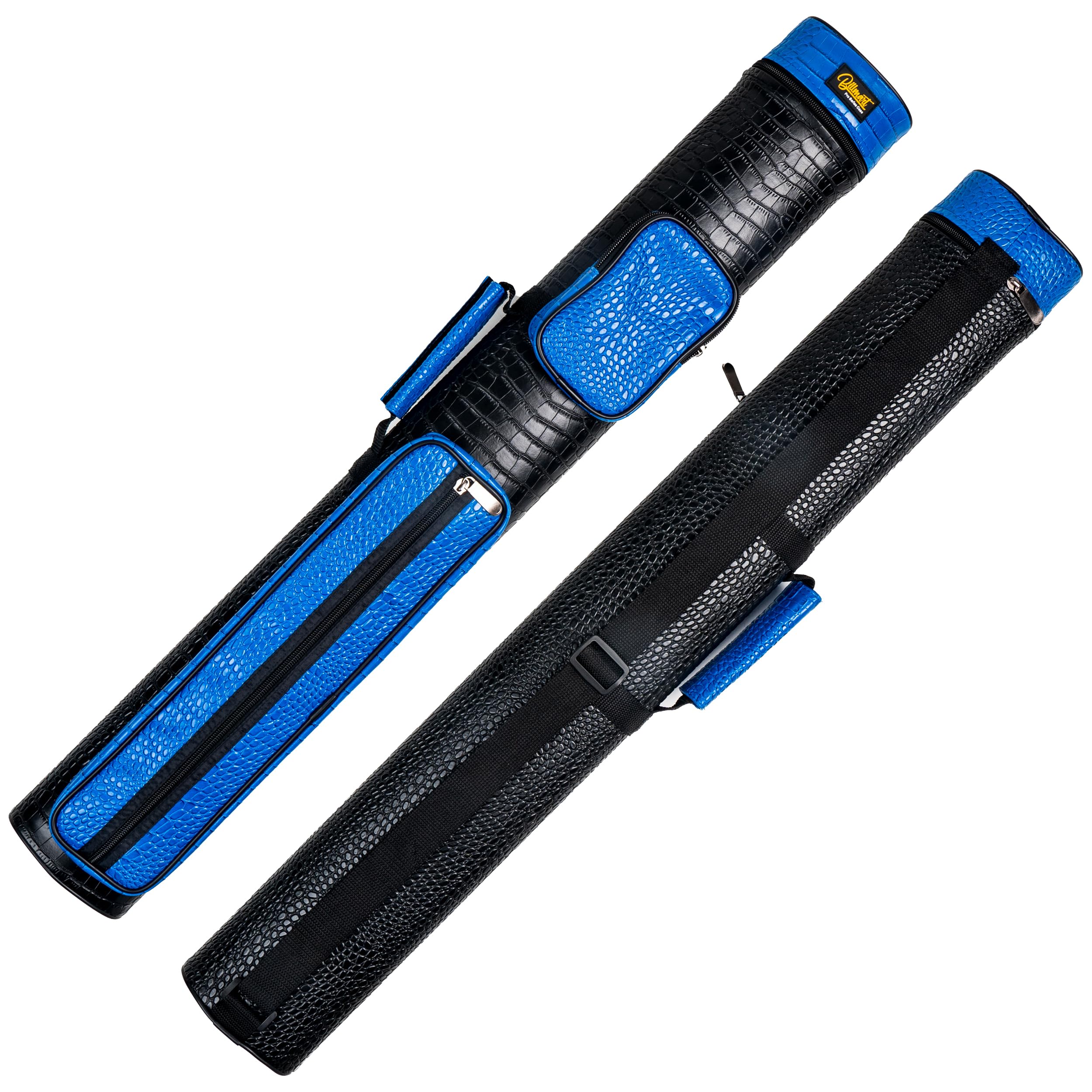 Premium 2x3 Hard Pool Cue Case - Durable Billiard Stick Carrying Case with Protective Padding - Perfect for Travel, Storage & Tournament Play