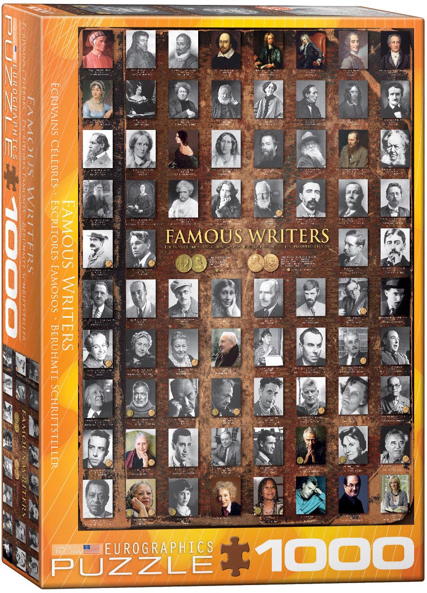 Famous Writers 1000-Piece Jigsaw Puzzle - Challenging Adult Puzzle for Book Lovers & Literature Enthusiasts - Perfect for Relaxation, Gifts & Home Decor
