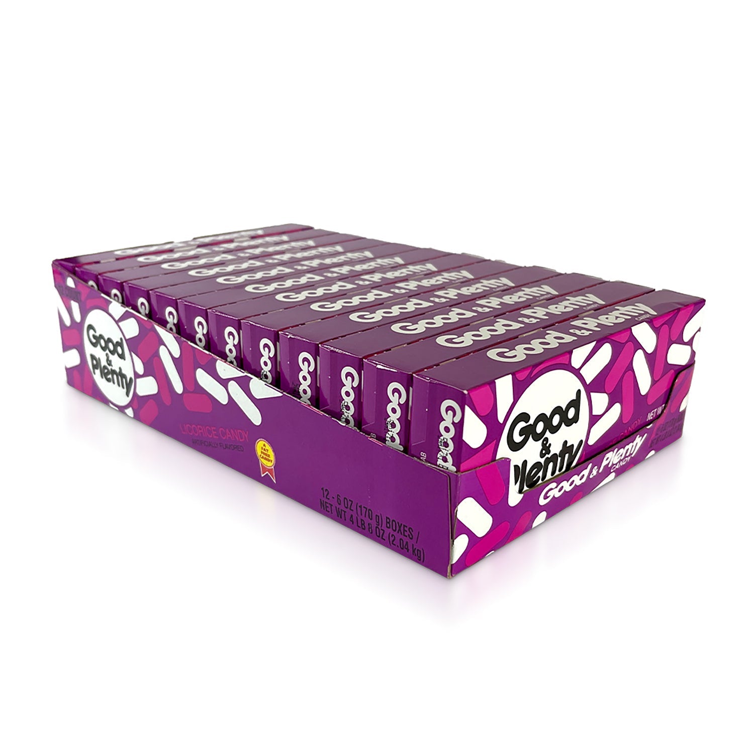 Hershey Good N Plenty Theater Box Candy - 6oz (12 Count) Case Pack | Bulk Licorice Candy for Movie Nights, Parties & Office Snacks