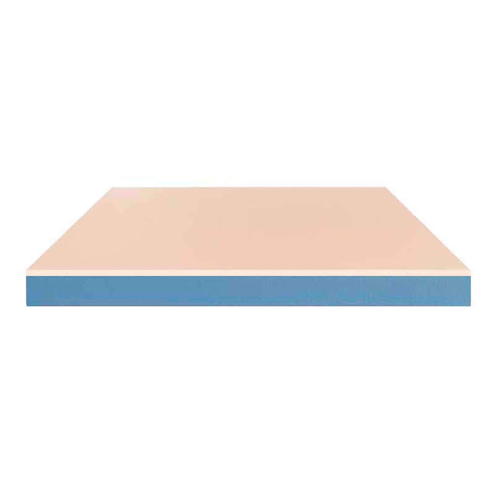 Baldiflex Emporio - 80x190cm Single Aloe Vera Memory Foam Mattress with 2cm Viscoelastic Layer - Natural Cooling & Pressure Relief - Perfect for Guest Beds, Dorms & Small Apartments
